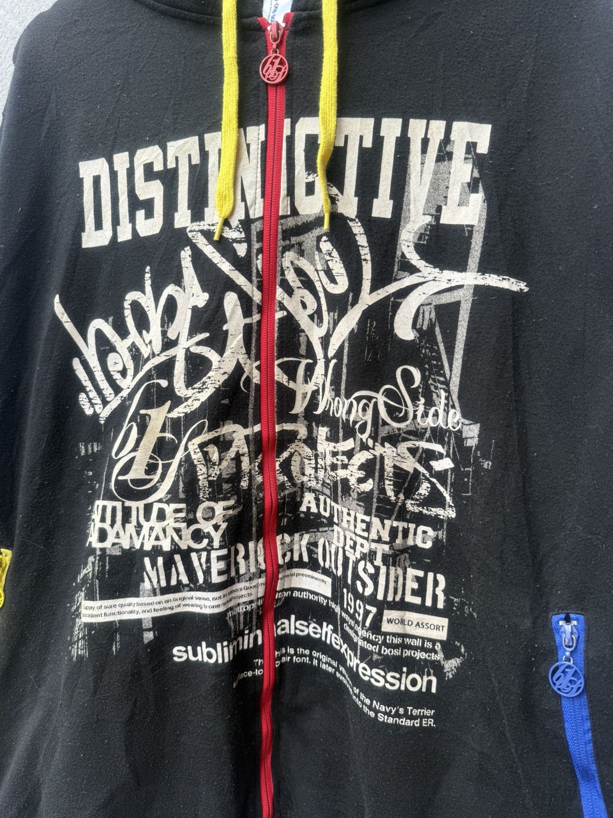 Hysteric Glamour B-one soul japanese zipper poem hoodie sweatshirt Size US XL / EU 56 / 4 - 4 Thumbnail