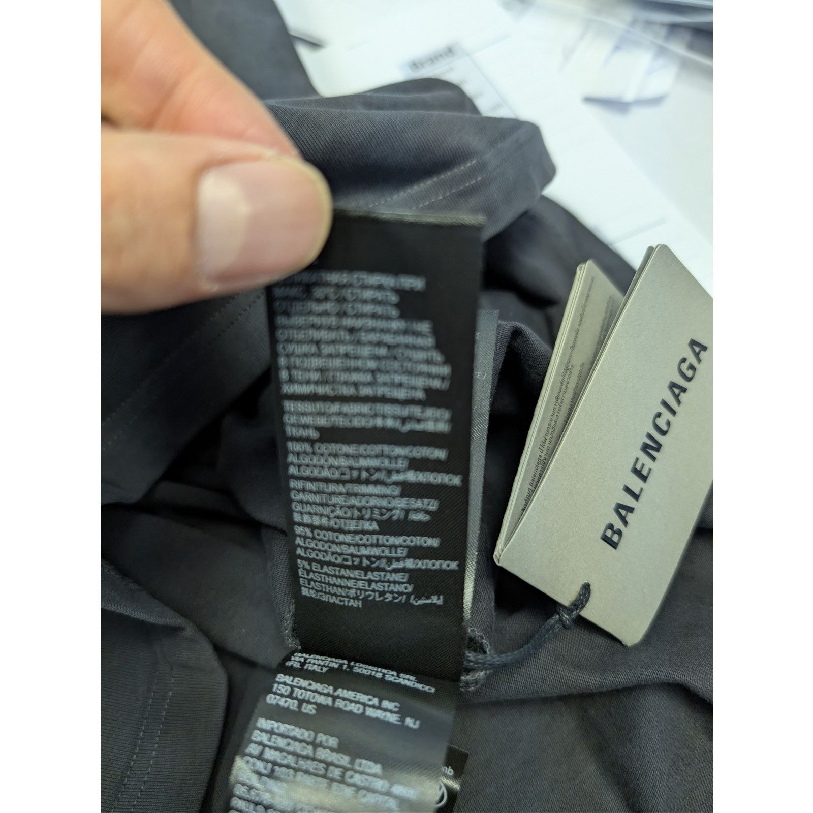 Balenciaga o1rshd1 Men's Loop Sports Icon T-Shirt in Black Size US XL / EU 56 / 4 - 19 Thumbnail