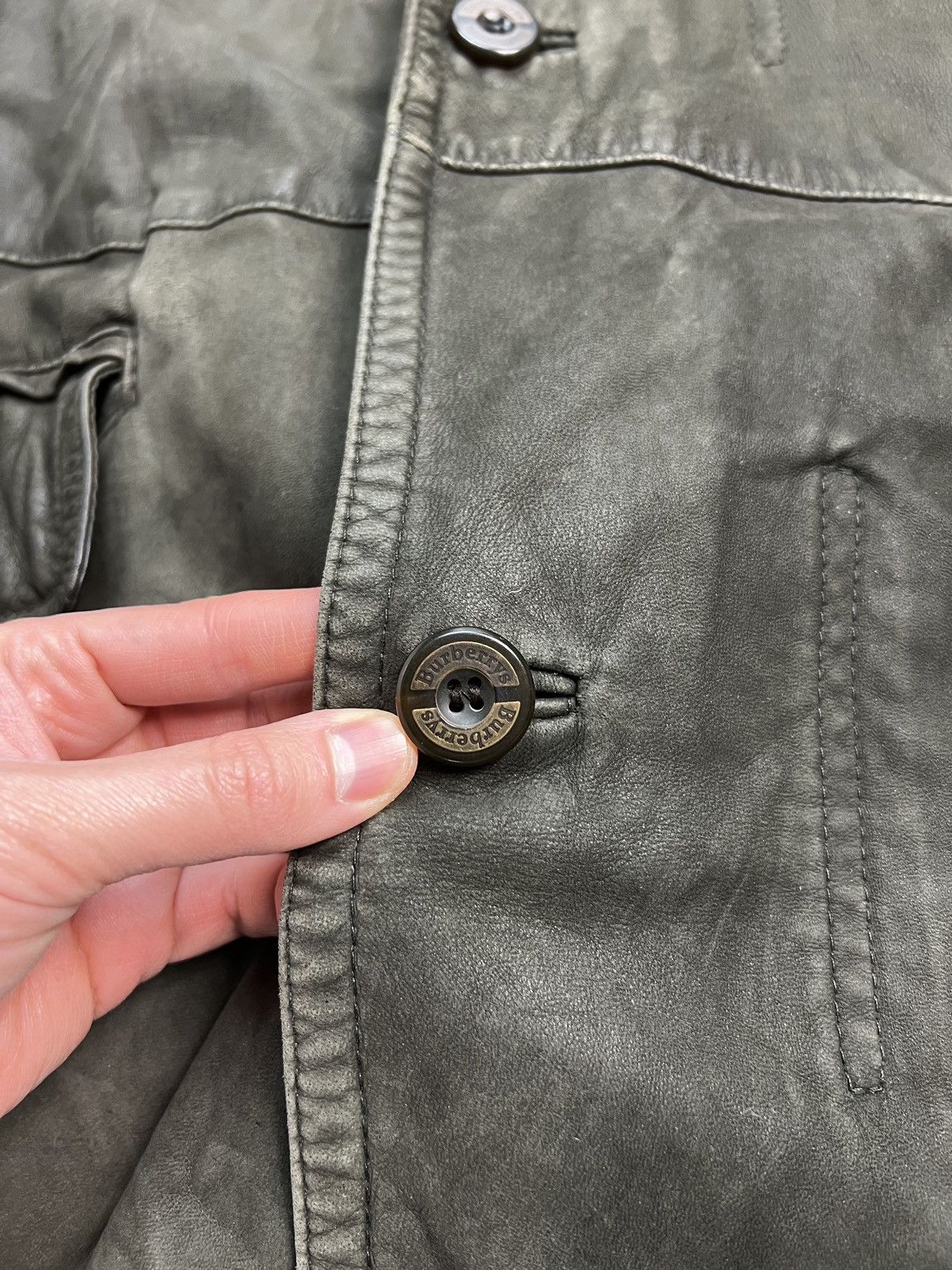Burberry × Vintage Baggy Jacket Burberry Vintage 90’s Burberry’s Logged Buttons Size US XXL / EU 58 / 5 - 3 Thumbnail