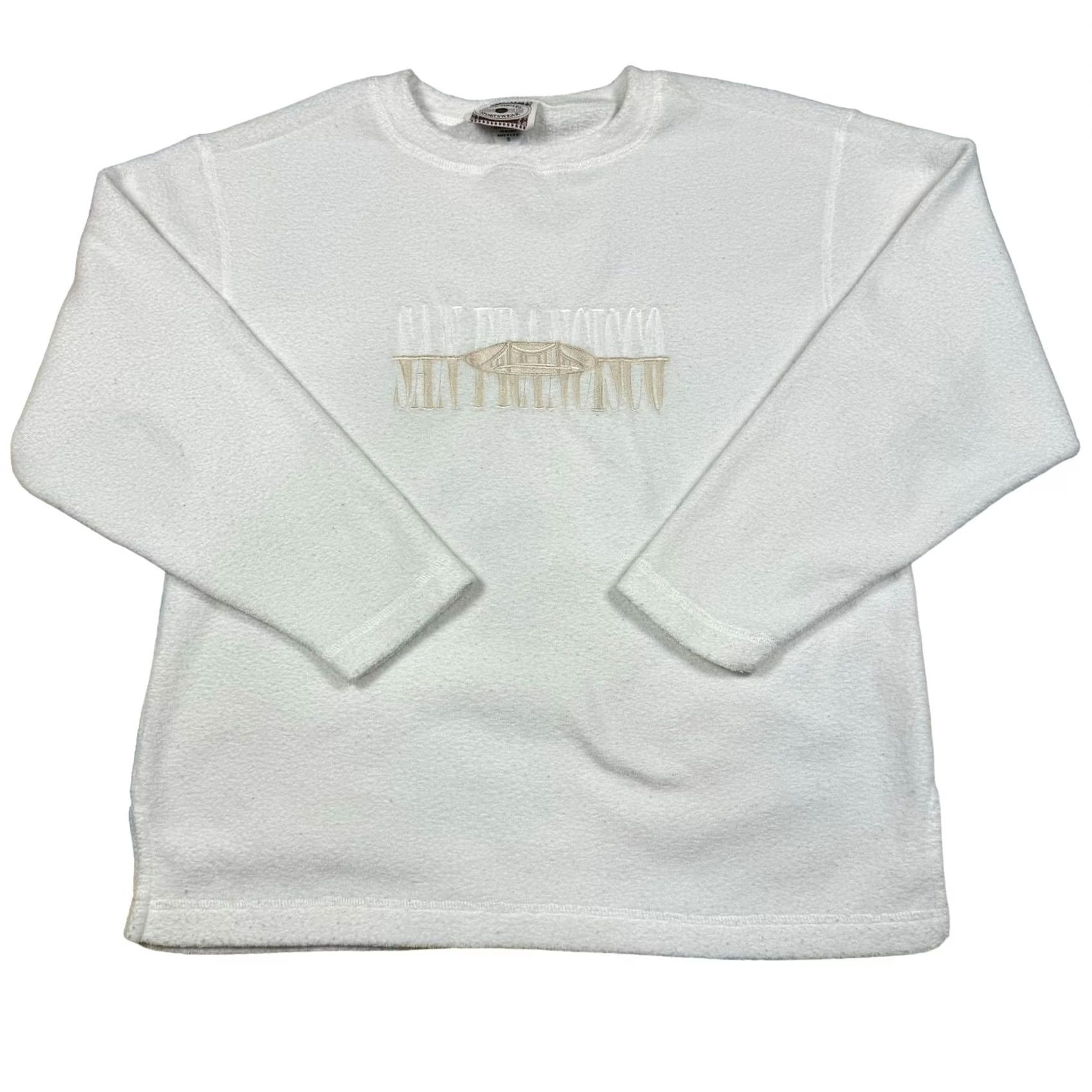 Vintage VINTAGE San Francisco Embroidered Sweatshirt Fleece White West Coast Men's Small Size US S / EU 44-46 / 1 - 5 Thumbnail