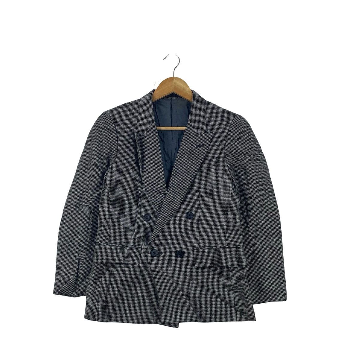 Burberry Vintage BURBERRYS HOUNDSTOOTH DOUBLE Breasted Tailored Size S / US 4 / IT 40 - 4 Thumbnail