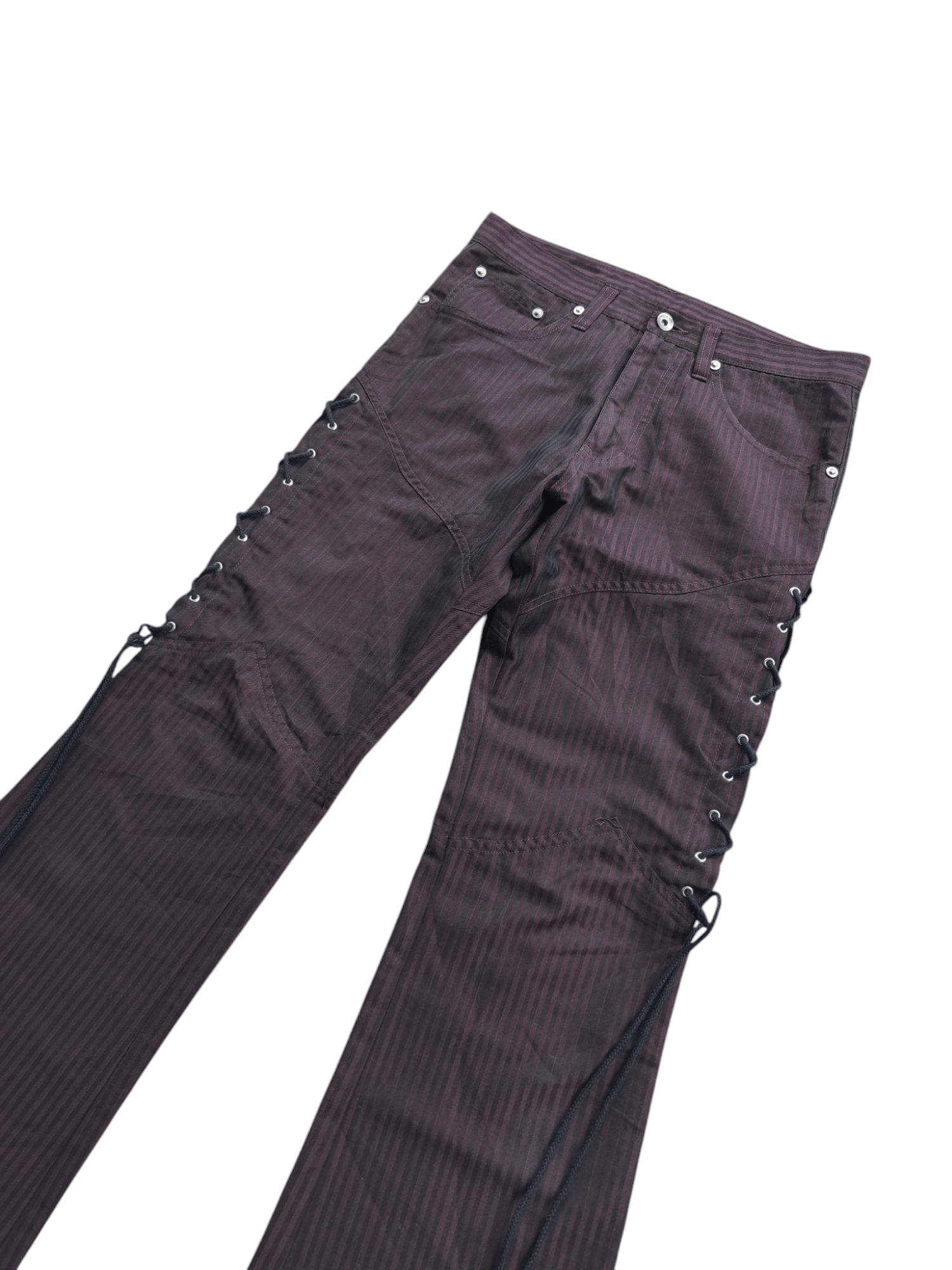 If Six Was Nine × Le Grande Bleu (L.G.B.) × semanticdesign Semantic design Lace up Flare pants Size US 30 / EU 46 - 2 Thumbnail