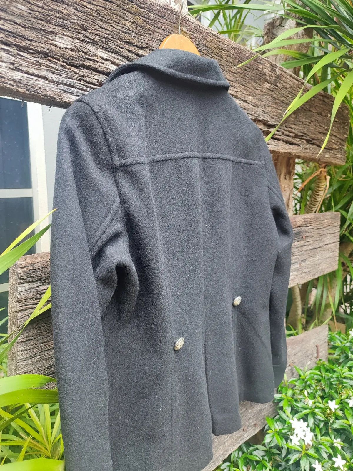 Michel Klein a.v.v Michel Klein Paris Wool Pea Coat (Vintage, Size 36R) Size M / US 6-8 / IT 42-44 - 10 Thumbnail
