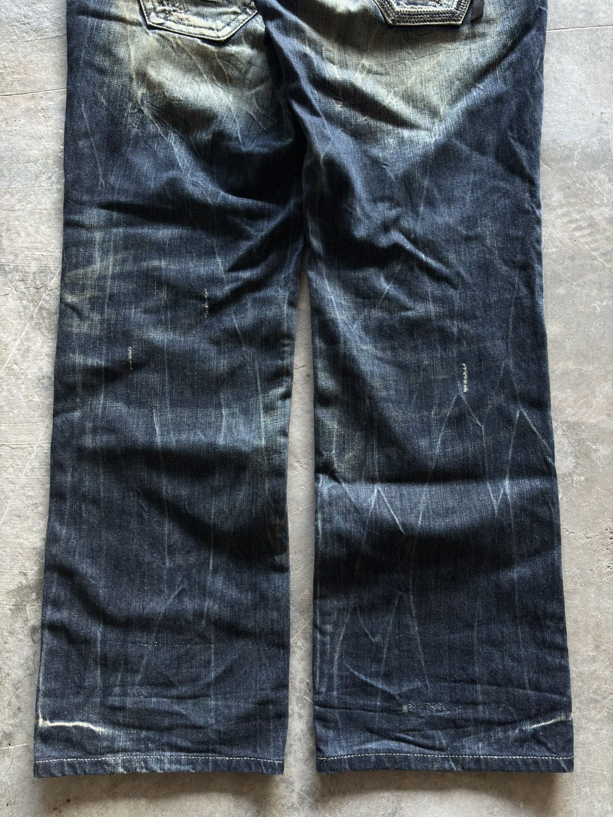 Hysteric Glamour PASTA DENIM rusty mud fade wash distressed japanese punk Size US 35 - 18 Thumbnail