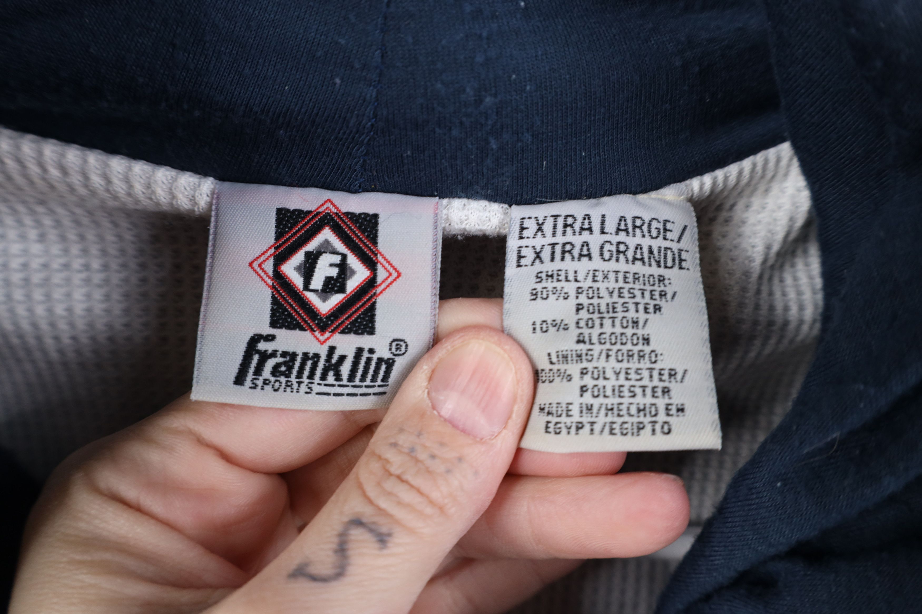 Vintage Vintage 90s Streetwear Thermal Waffle Knit Lined Hoodie Size US XL / EU 56 / 4 - 7 Thumbnail