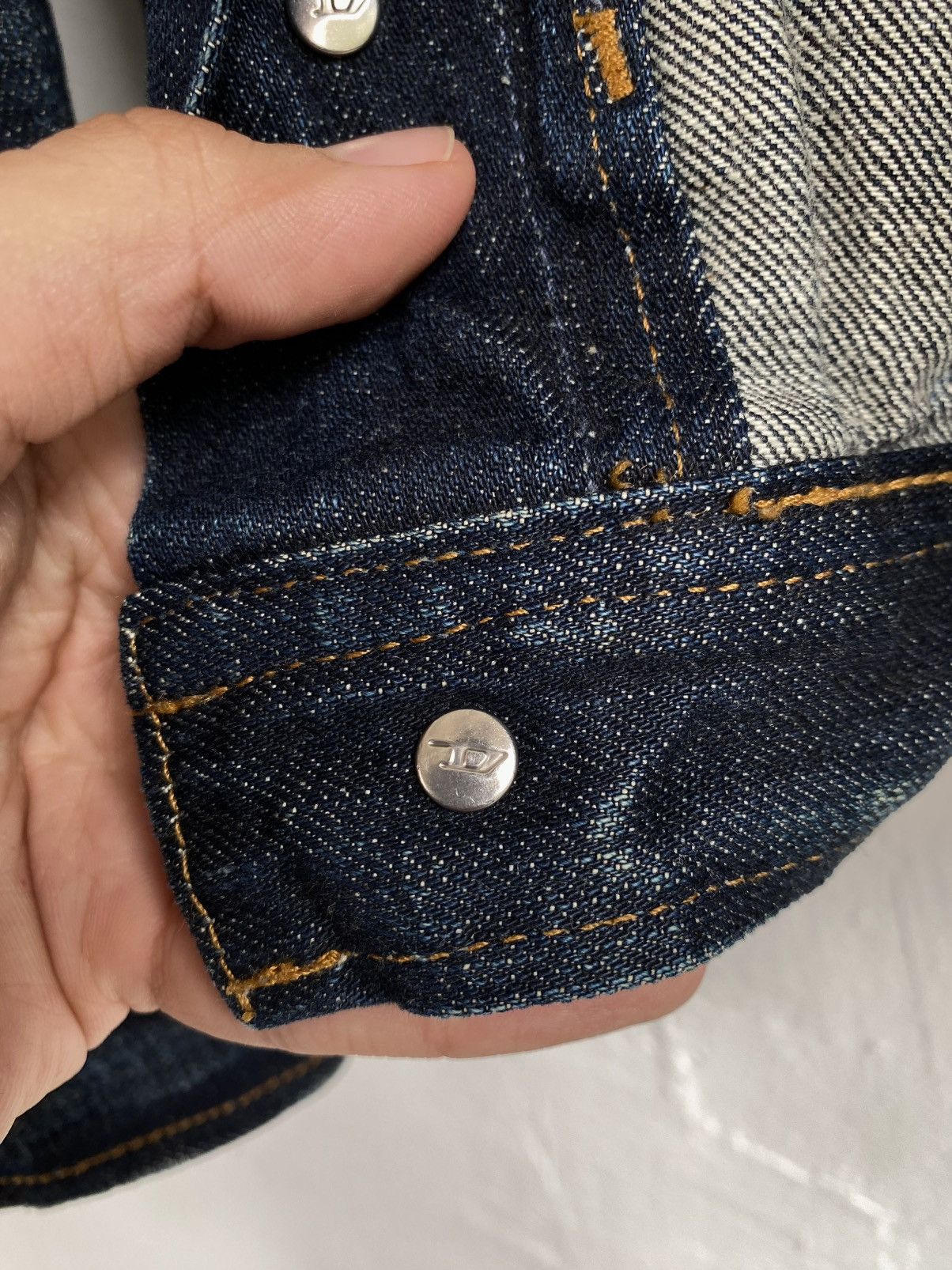 Diesel × Vintage 2010 Diesel Juzicon Giacca Washed Denim Jacket Size US S / EU 44-46 / 1 - 15 Thumbnail