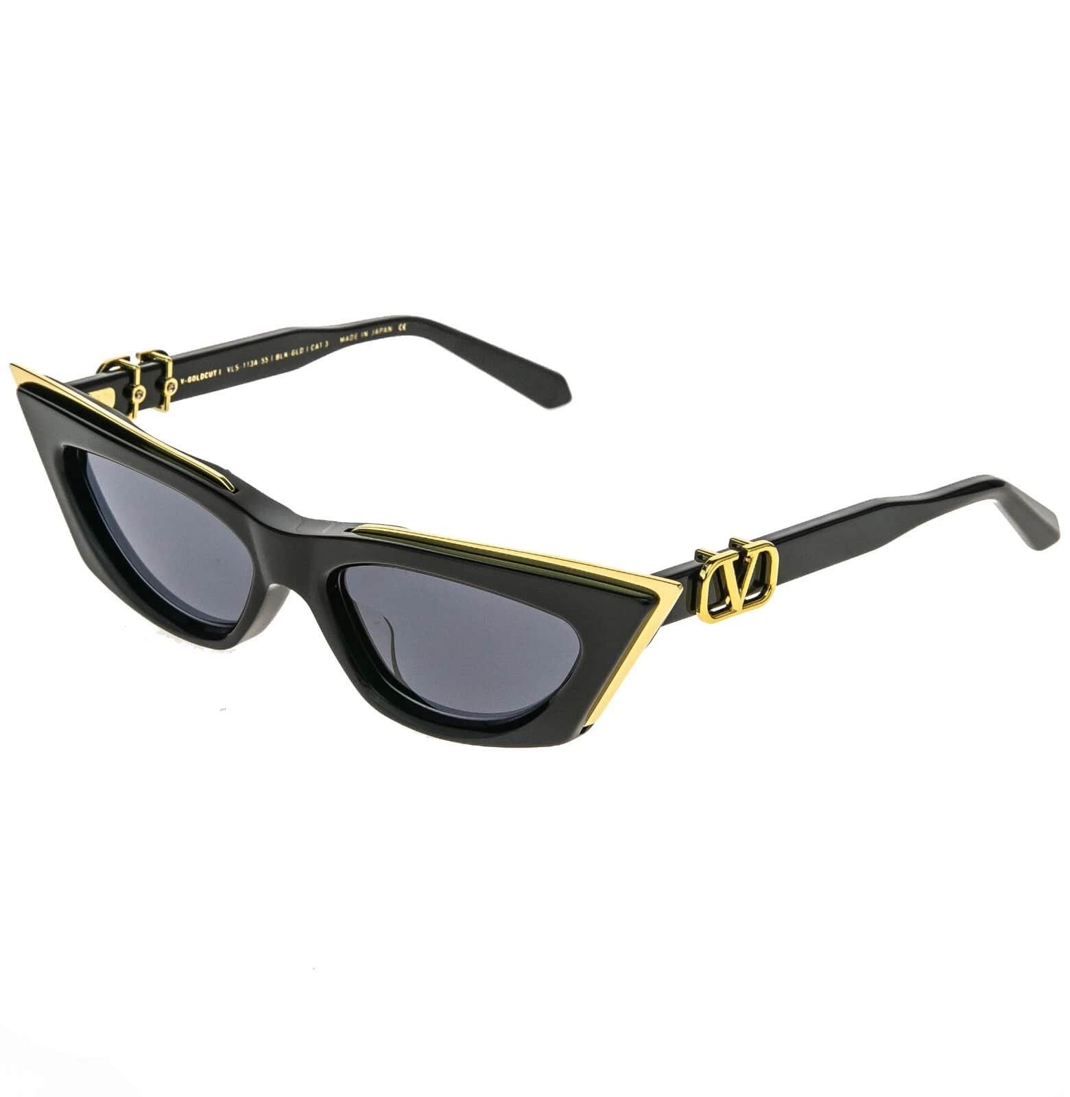 Valentino VALENTINO V GOLDCUT I VLS113 Gold VLS 113A Fashion Sunglass Size ONE SIZE - 8 Thumbnail