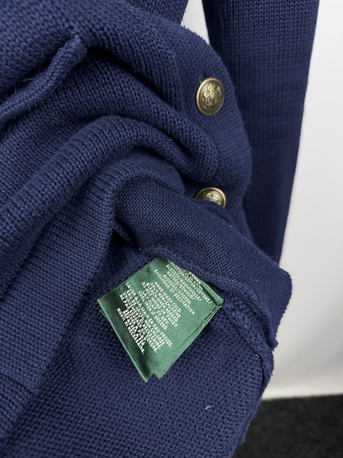 Polo Ralph Lauren 00s Ralph Lauren Jeans Co Crest Shawl Collar Knit Cardigan Size XS / US 0-2 / IT 36-38 - 7 Thumbnail