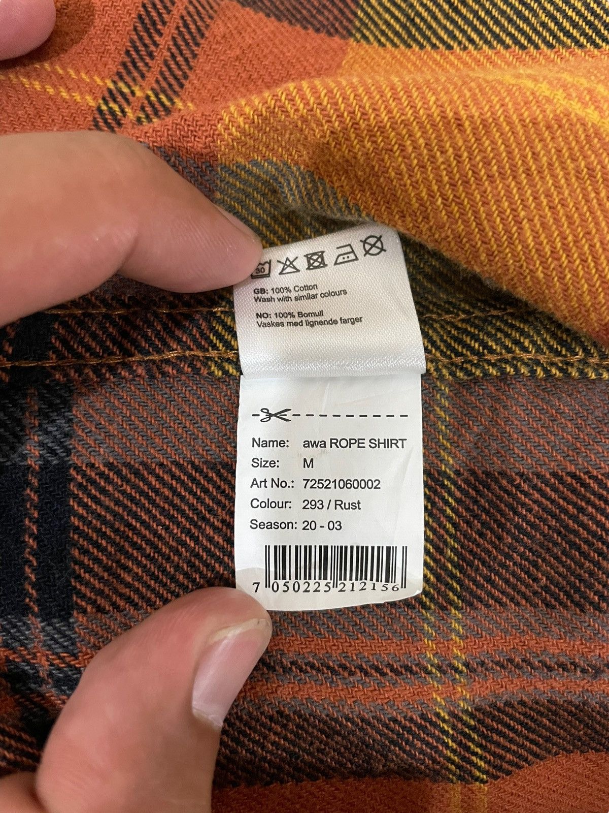 Japanese Brand AWA Travis Scott Style Relaxed Fix Tartan Plaid Flannel Size US M / EU 48-50 / 2 - 11 Thumbnail