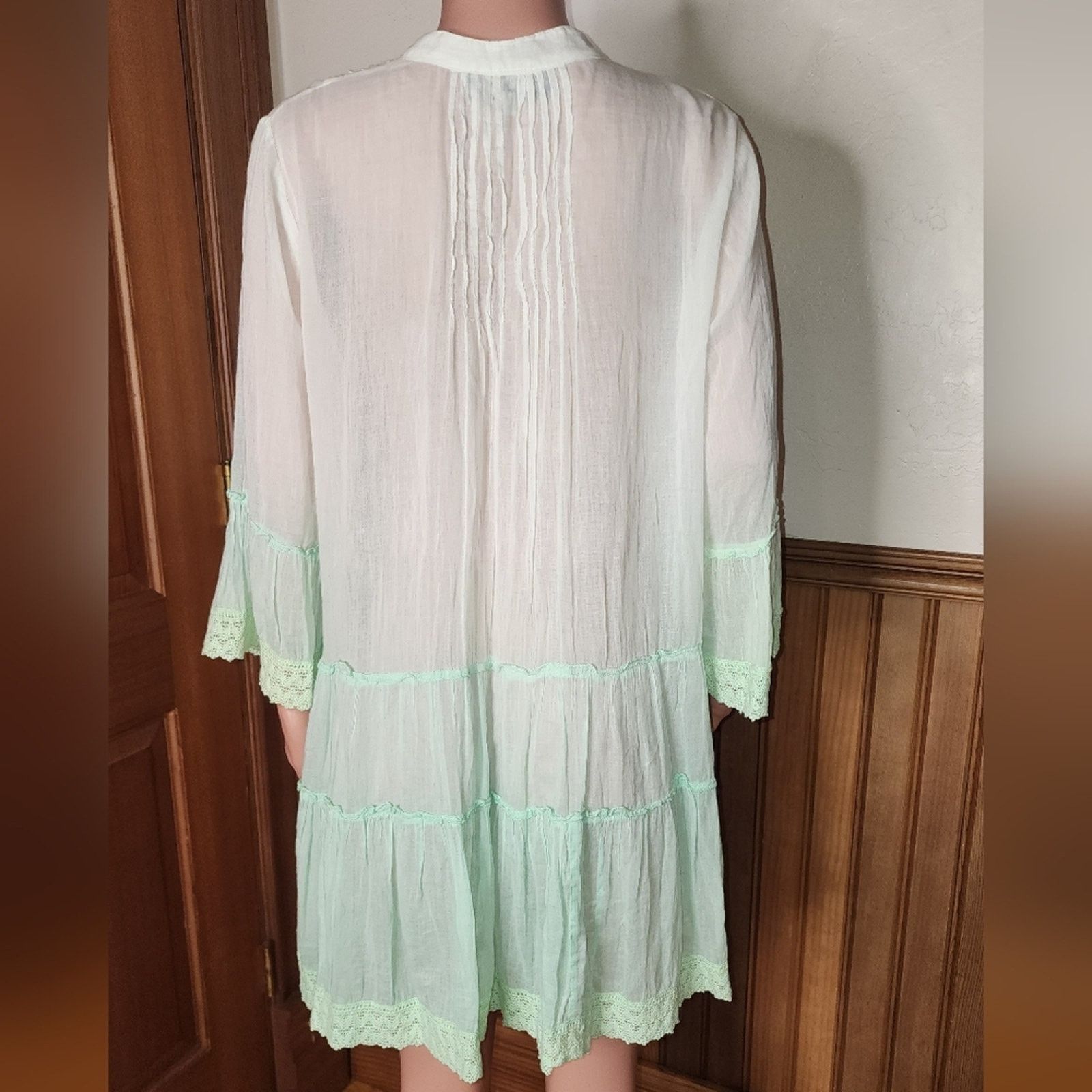 Other Bognar Blu White Green Ombre Dress Swim Cover M Size M / US 6-8 / IT 42-44 - 5 Thumbnail