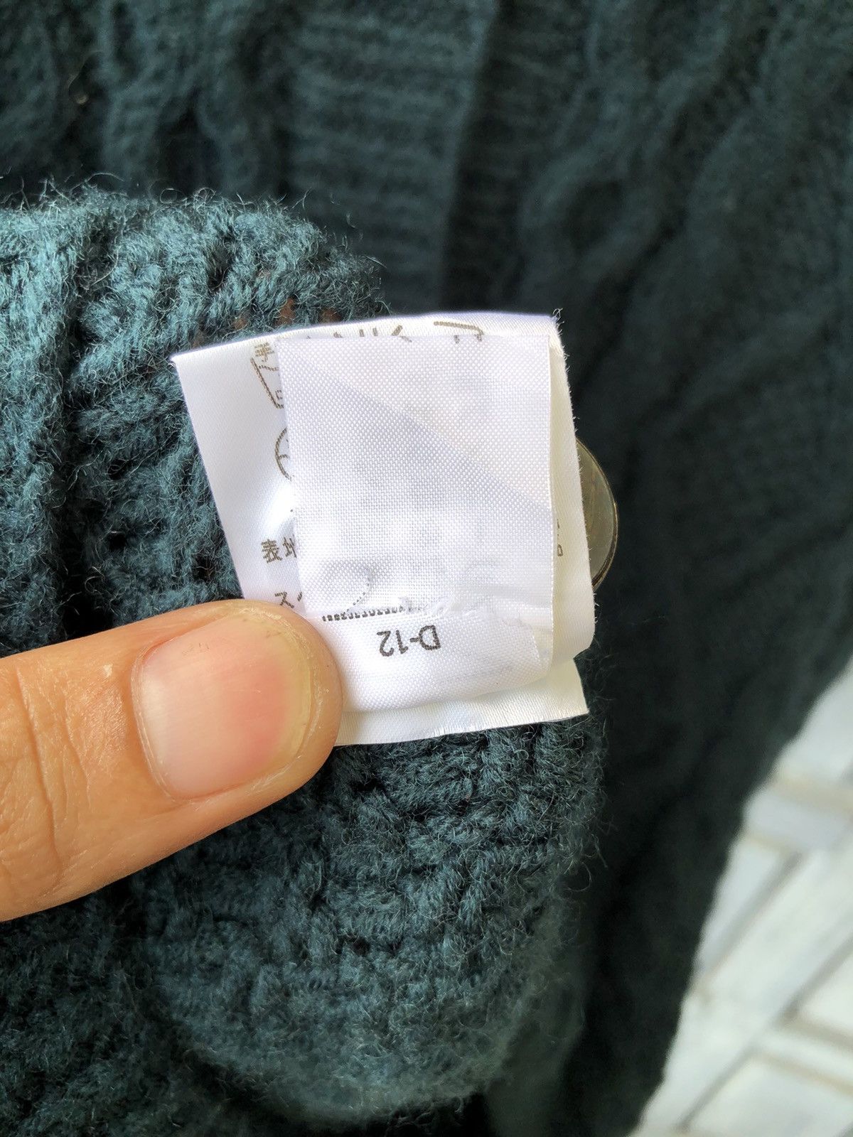 Japanese Brand Kumikyoku Japanese Cable Knit Rabbit Fur Good Condition Size M / US 6-8 / IT 42-44 - 22 Thumbnail