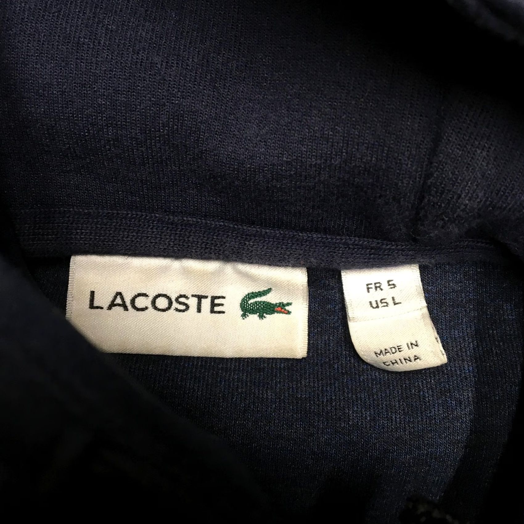 Lacoste Lacoste Hoodie Mens L Blue 1/4 Zip Fleece Sailing Club Graphic Performance Shirt Size US L / EU 52-54 / 3 - 6 Thumbnail