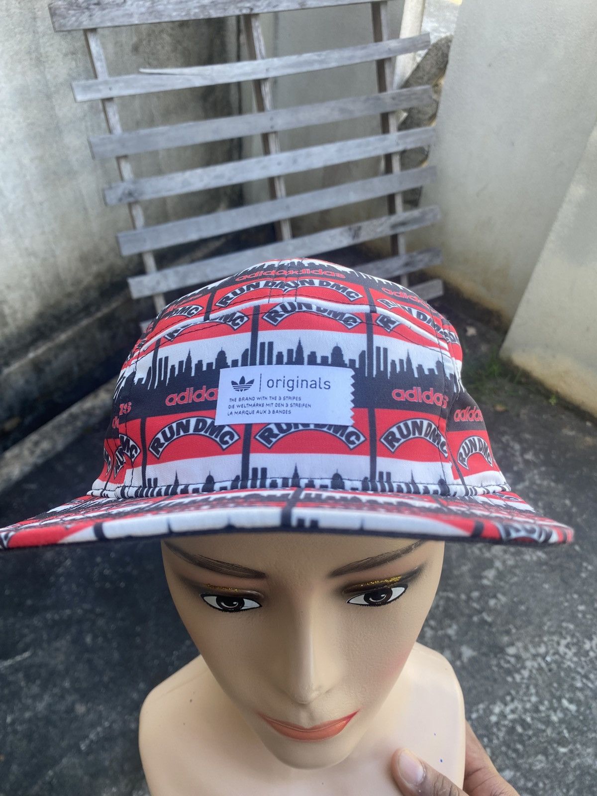 Adidas 🔥 Rare 🔥 Adidas Fullprint Run Dmc Hat Size ONE SIZE - 1 Thumbnail