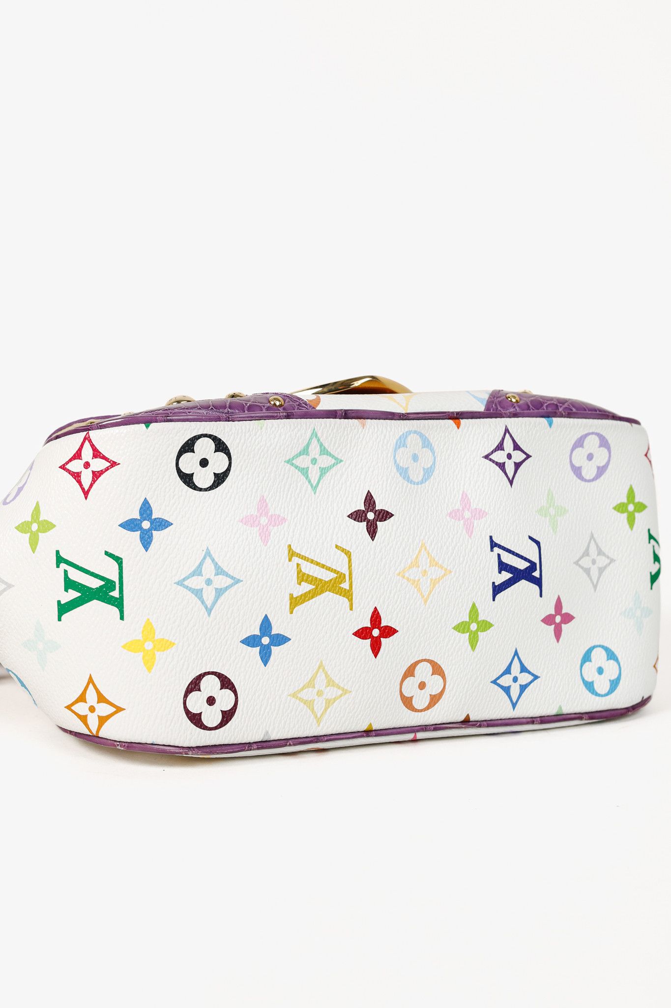Louis Vuitton × Takashi Murakami Louis Vuitton Marilyn Multicolore Purple Crocodile Bag Size ONE SIZE - 5 Thumbnail