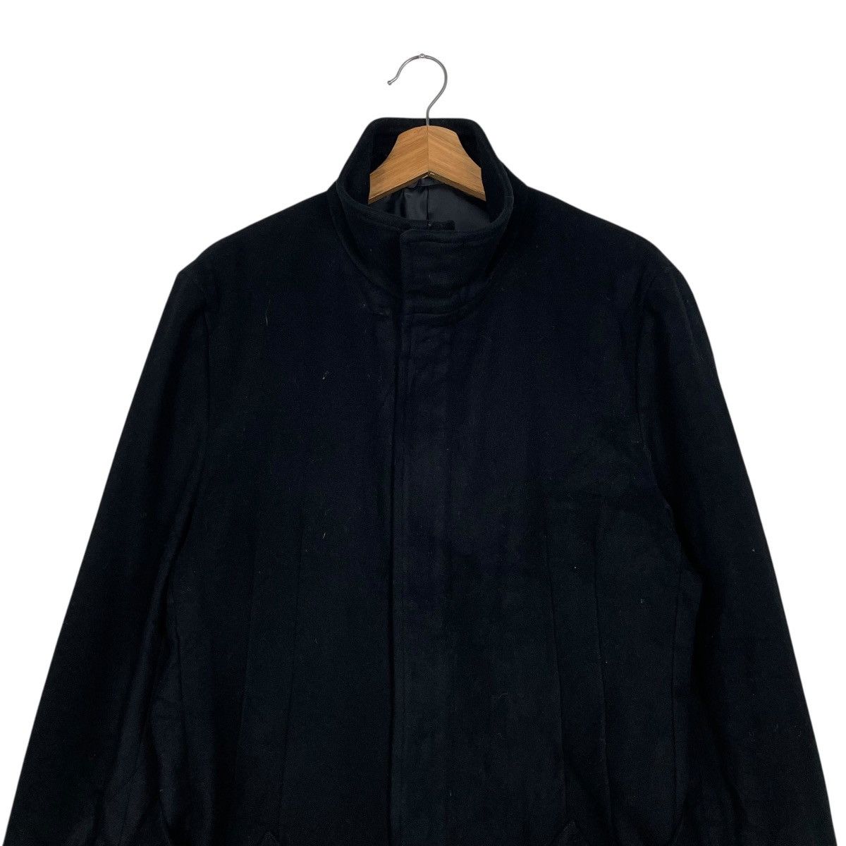 Comme Ca Ism Kenji Ito Comme Ca Collection Black Wool Coat Size US M / EU 48-50 / 2 - 2 Thumbnail