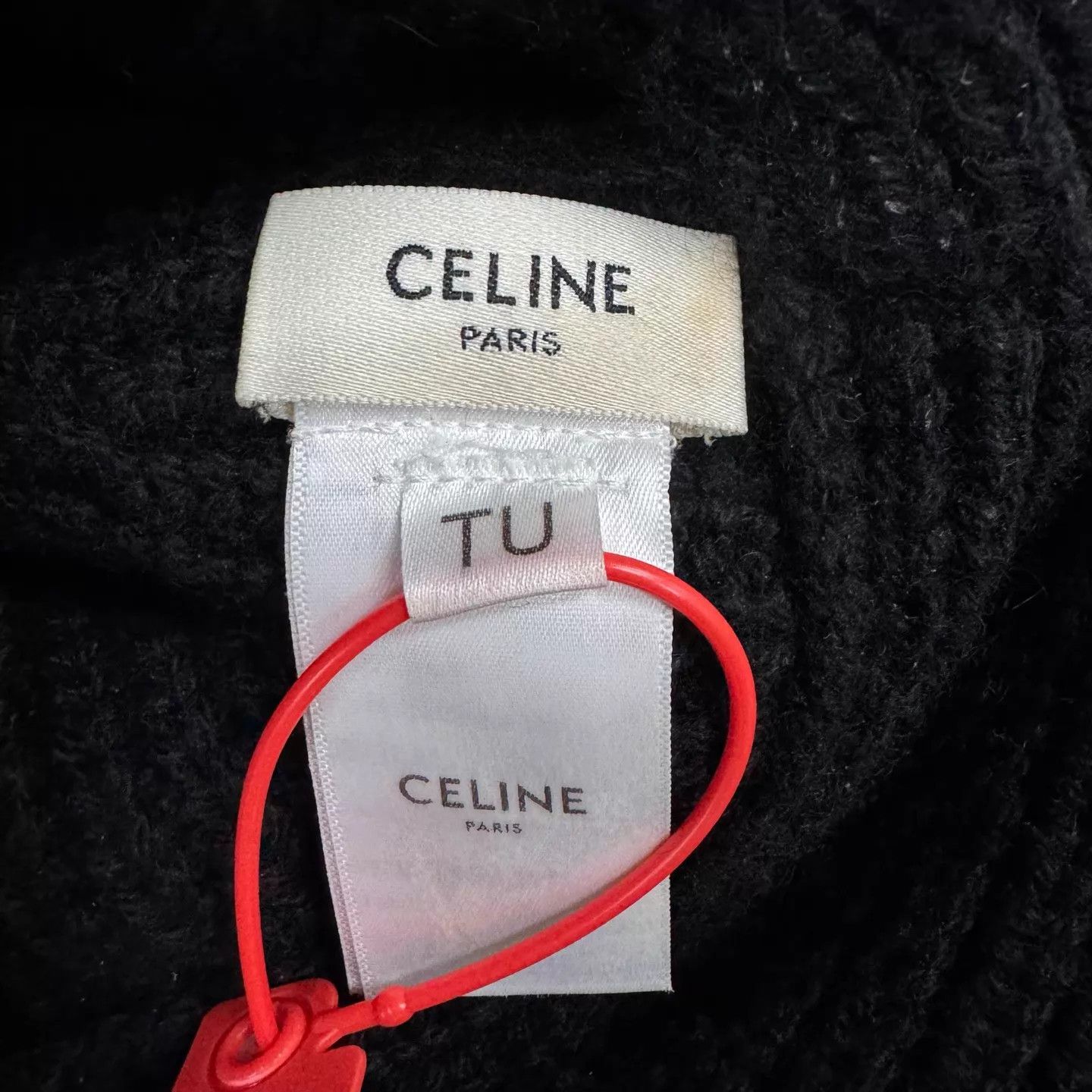 Celine Celine Triomphe Logo Knit Bucket Hat Black & White 99 New Size ONE SIZE - 5 Thumbnail