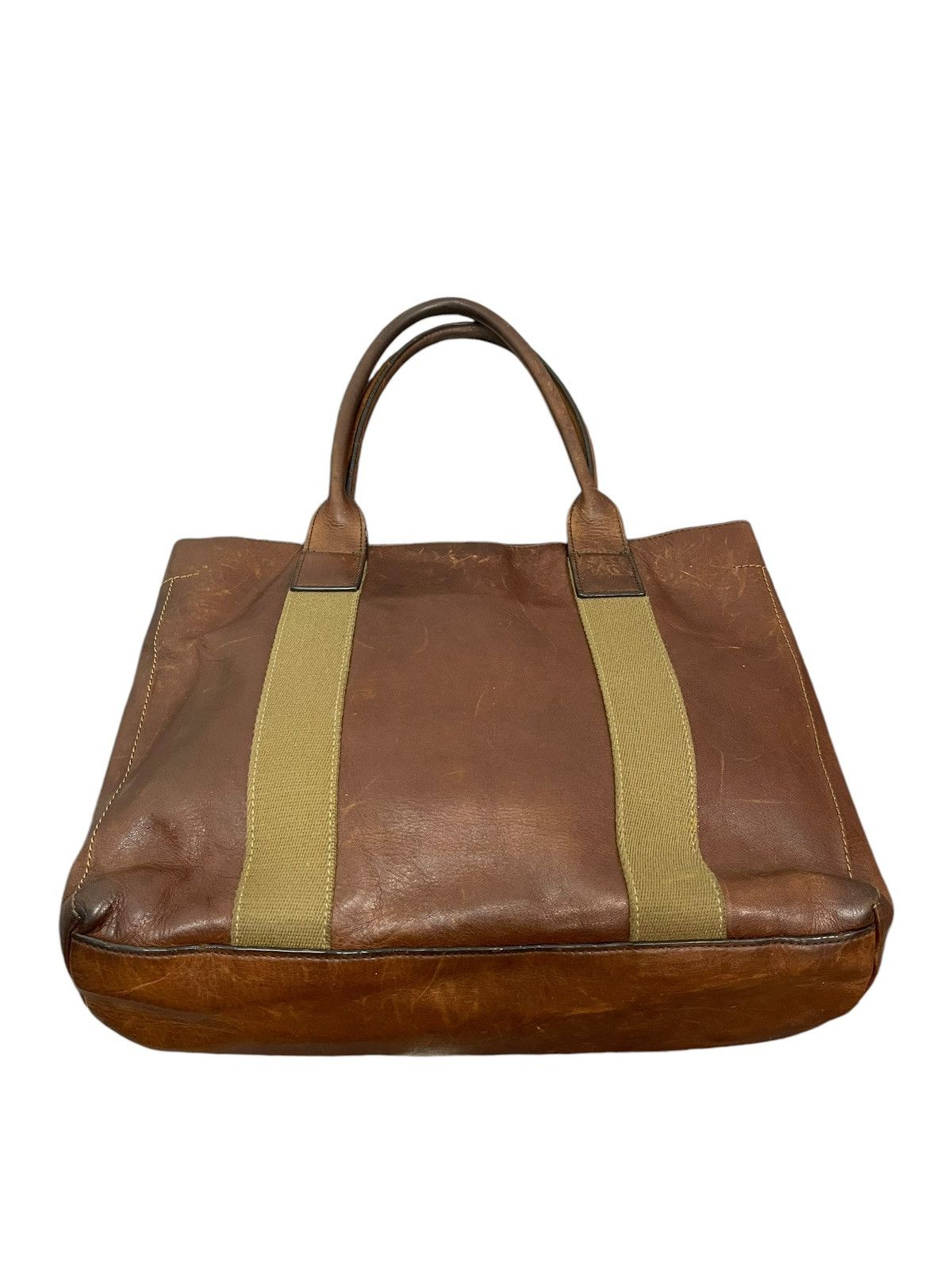 Full Leather Patina Sazaby Japan Tote Shoulder Bag 1🟩1