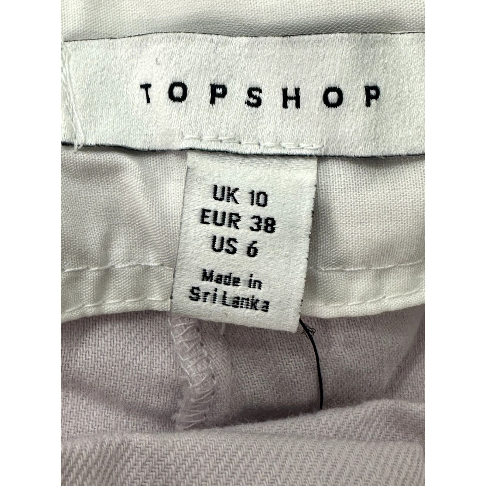 Topshop Topshop Tapered Trouser Belted Button Fly Purple 6 NWT Size 28" / US 6 / IT 42 - 9 Thumbnail