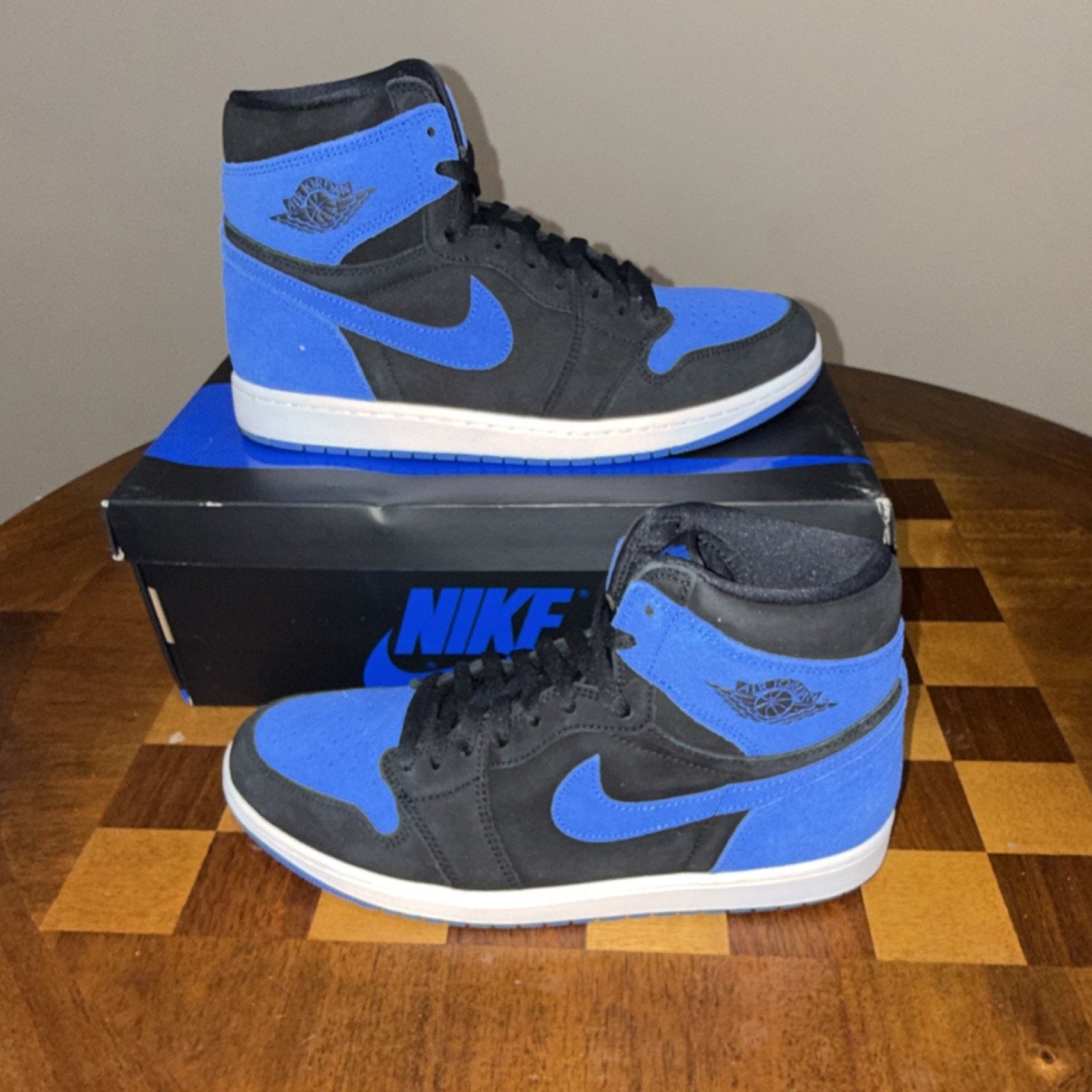 Nike Air Jordan 1 Retro High OG Royal Black Blue Men’s 11.5 OGbox Size US 11.5 / EU 44-45 - 1 Thumbnail