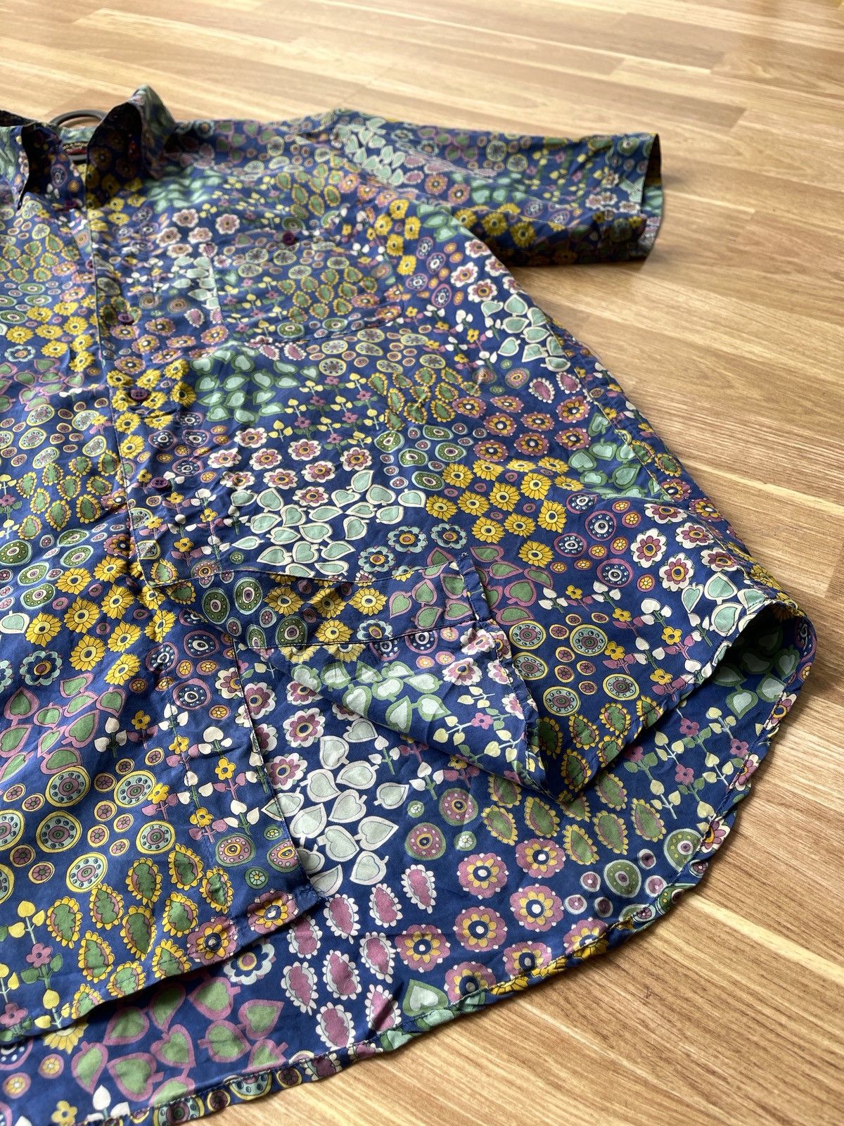 Paul & Shark × Vintage Vintage Paul Shark Pure Silk Shirt size M/L Size US L / EU 52-54 / 3 - 5 Thumbnail