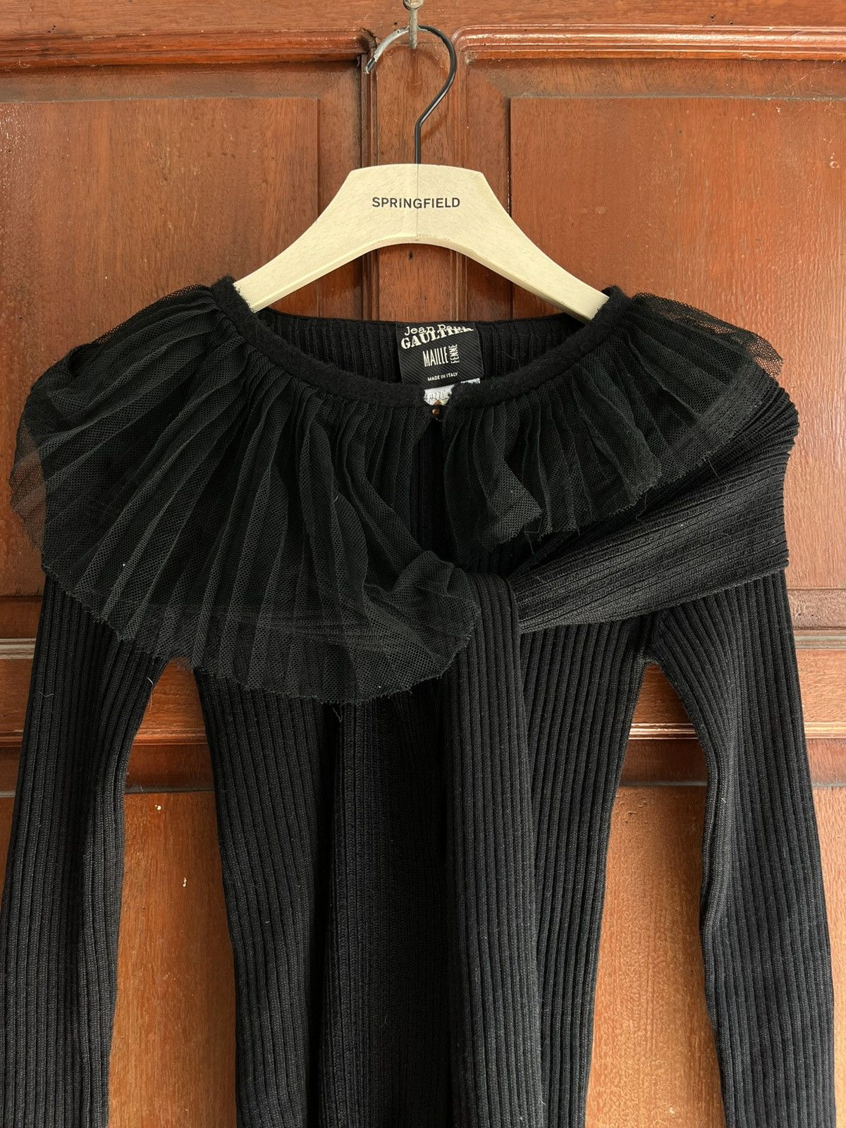 Jean Paul Gaultier JEAN PAUL GAULTIER RIBBED WOOL KNIT LONGSLEEVE Size M / US 6-8 / IT 42-44 - 7 Thumbnail