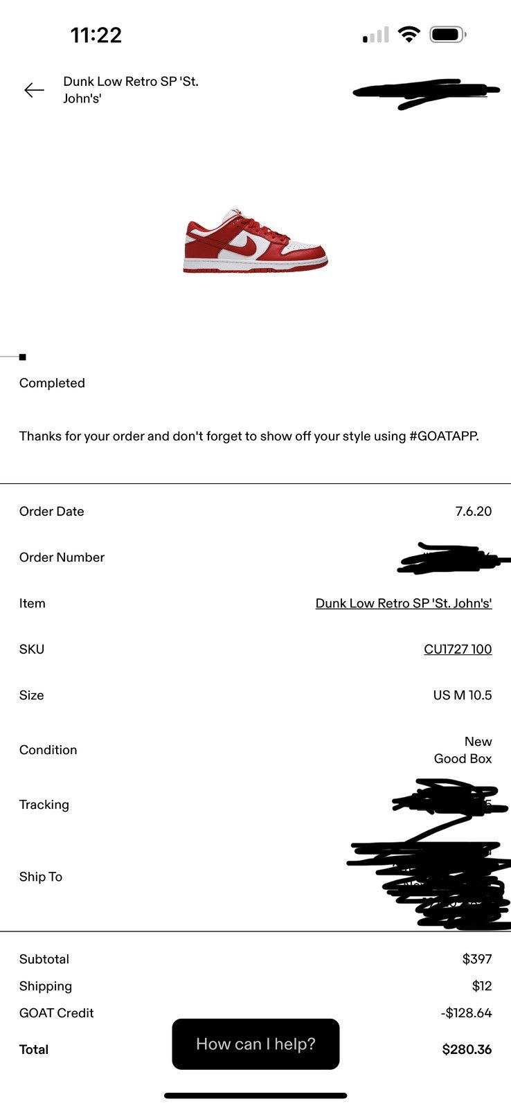 Nike Nike Dunk Low Retro SP “St. John’s” Red Varsity Size US 10.5 / EU 43-44 - 11 Thumbnail