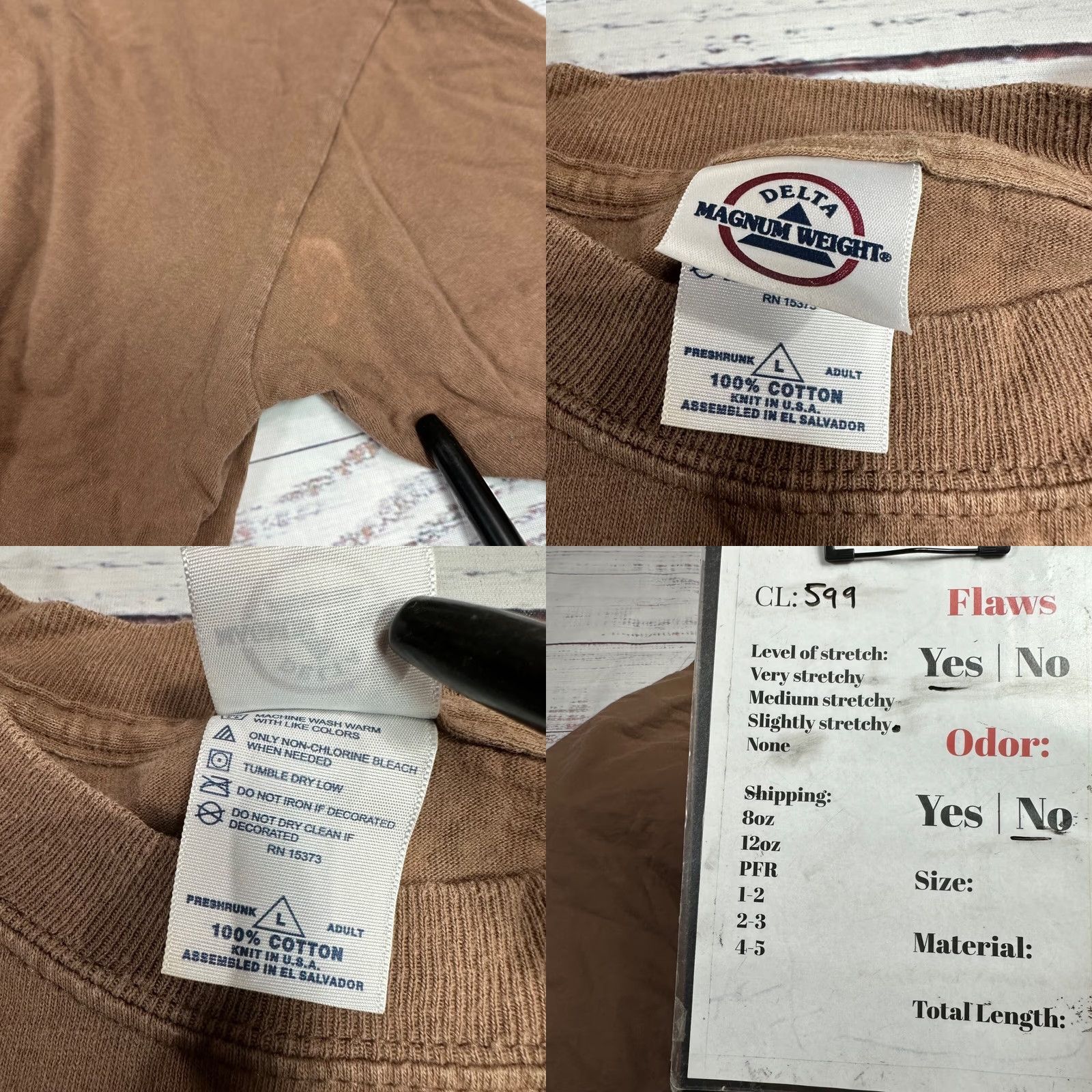 Delta VINTAGE Beavis & Butt-Head Mens Short Sleeve T-Shirt L Brown Size US L / EU 52-54 / 3 - 8 Thumbnail