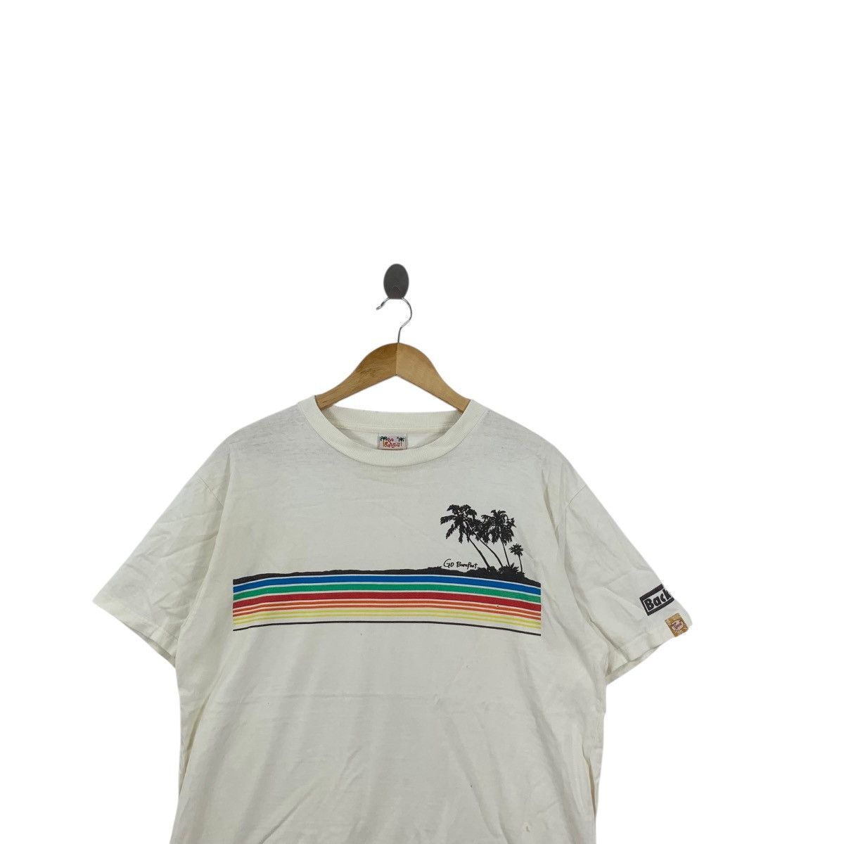 Other Vintage GO BAREFOOT HAWAII Beach Rainbow Tee Shirt Top Size US M / EU 48-50 / 2 - 2 Thumbnail