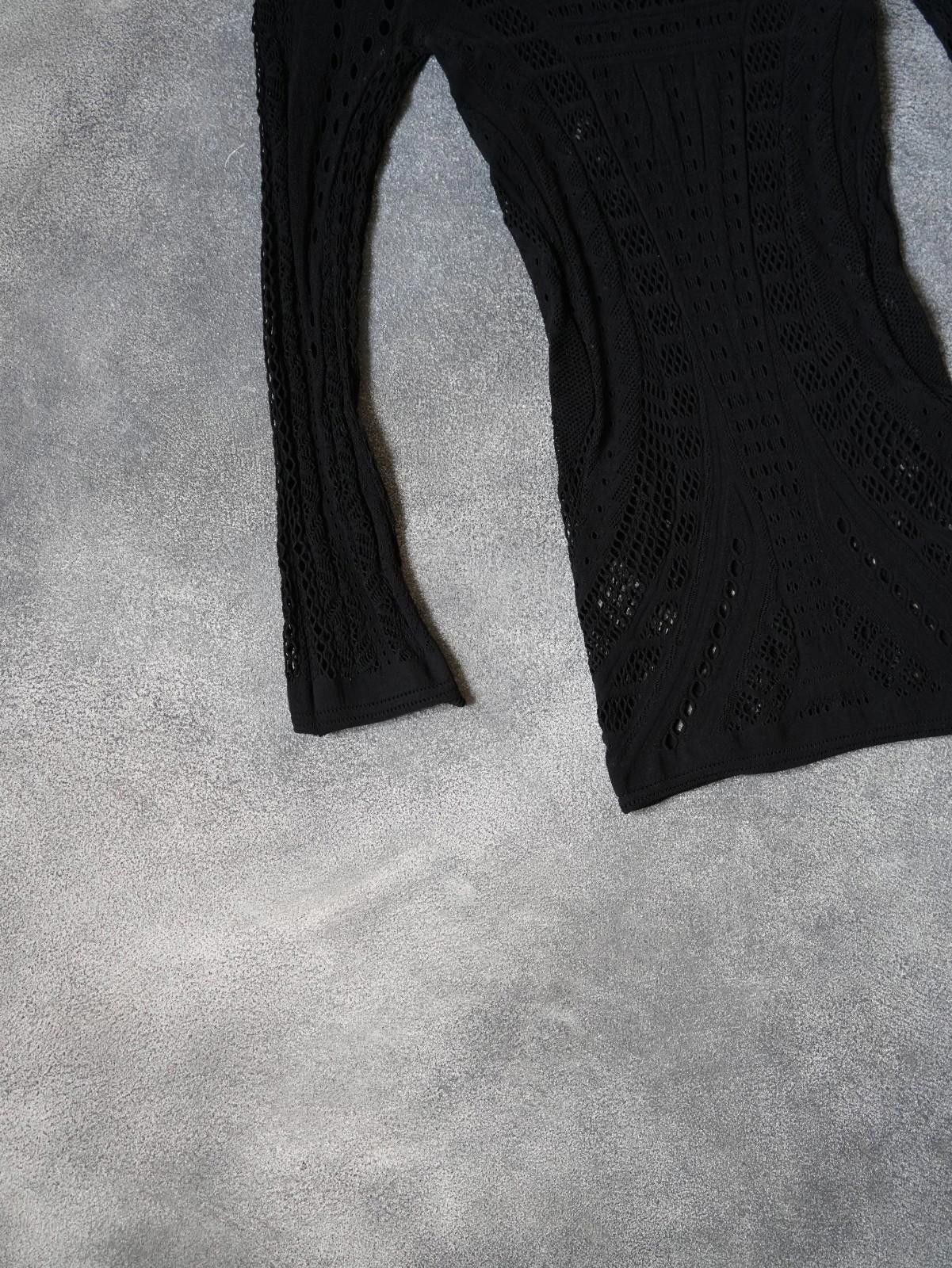 Alexander McQueen S/S 2009 Alexander McQueen Eiffel Tower Openwork Mesh Top Size S / US 4 / IT 40 - 9 Thumbnail