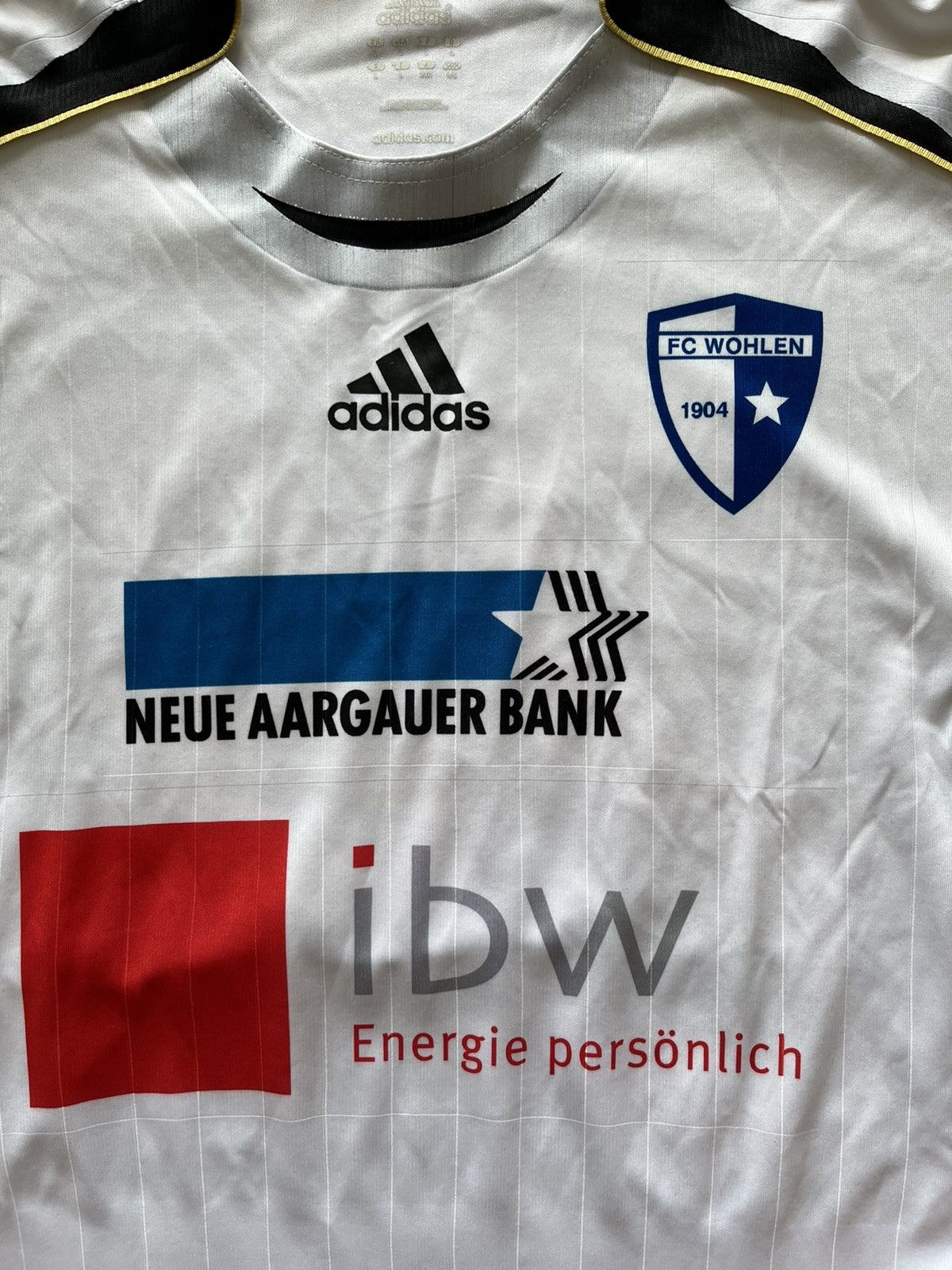 Vintage WOHLEN 2005/06 HOME SOCCER ADIDAS MATCH WORN,24 LOUIS SCHAUB Size US L / EU 52-54 / 3 - 7 Thumbnail