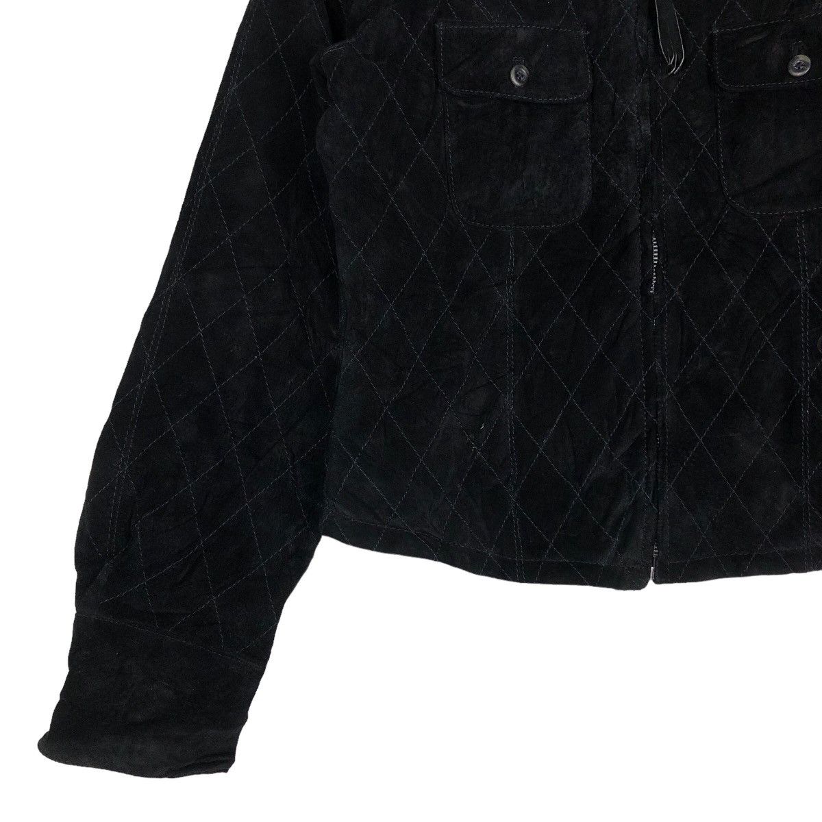 Japanese Brand 🔥Vtg Cropped Leather Jacket Biker Home Made Pelle Pelle Size US M / EU 48-50 / 2 - 4 Thumbnail