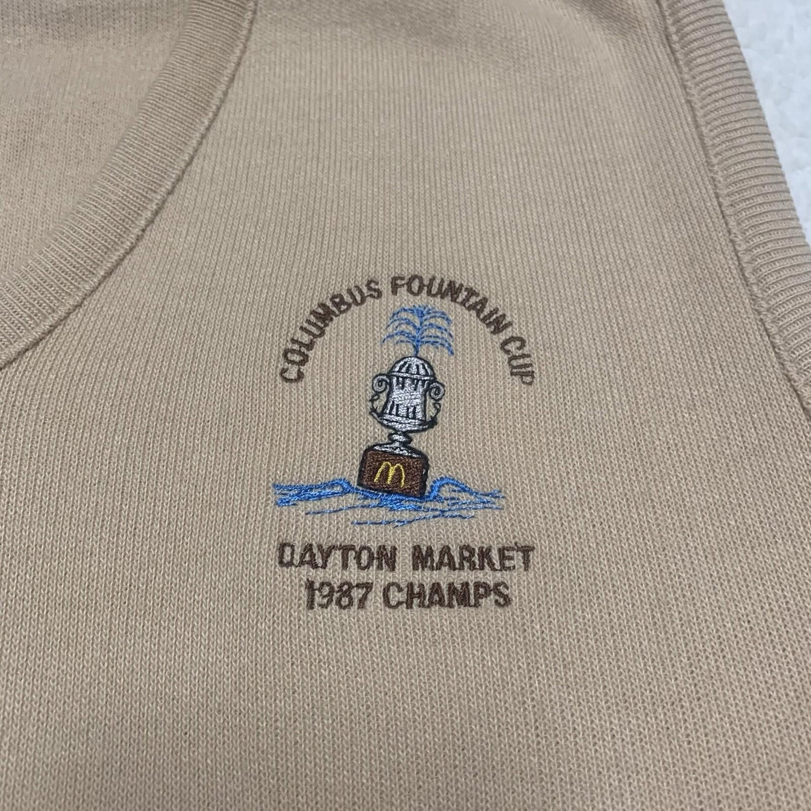 Other VTG 87 McDonald's Fountain Cup Champs Vest XL Franklin Mills Size ONE SIZE - 6 Thumbnail