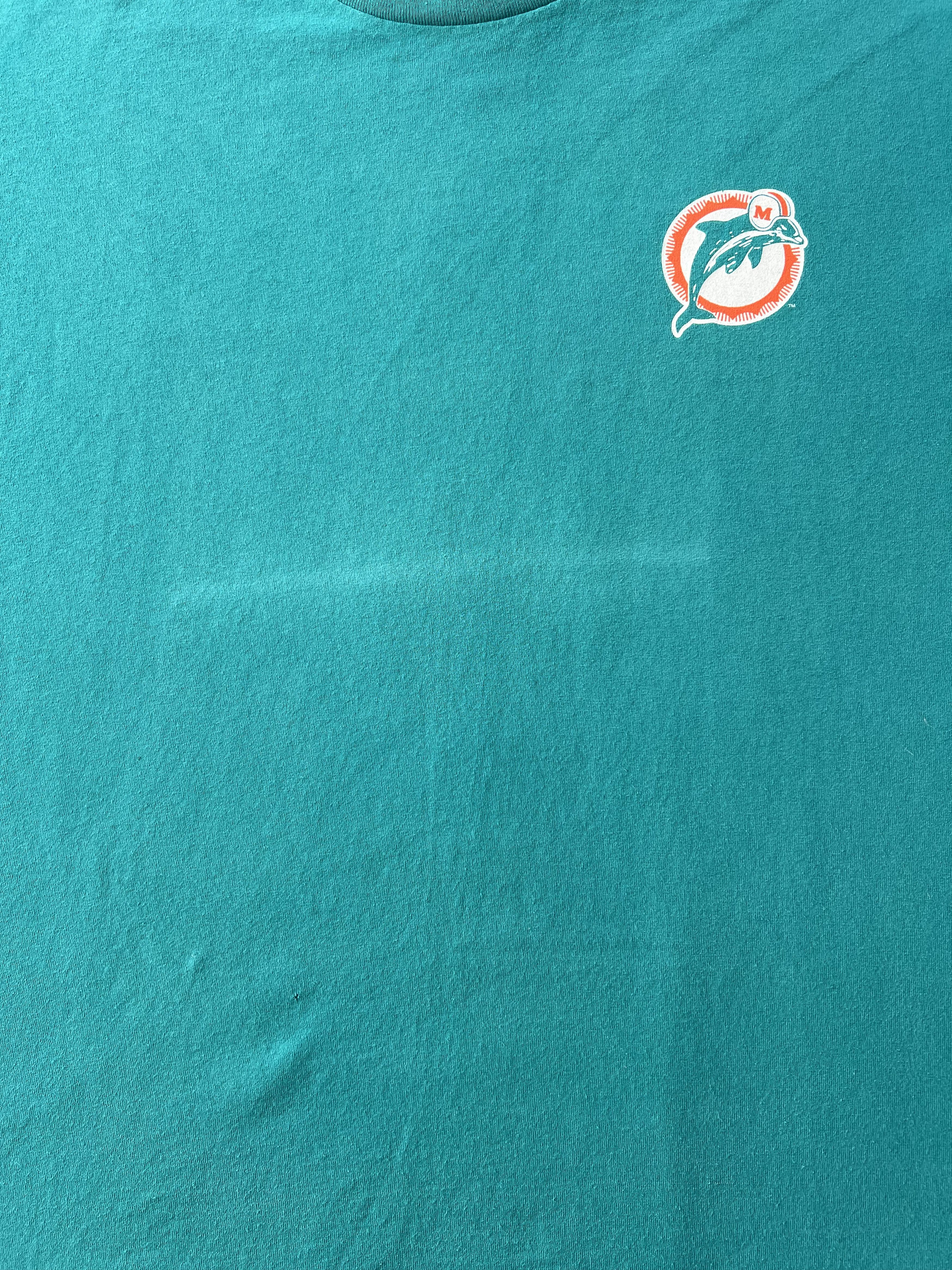 NFL Vintage 1999 Miami Dolphins Tour De Force NFL Reebok T-shirt Size US XL / EU 56 / 4 - 6 Thumbnail