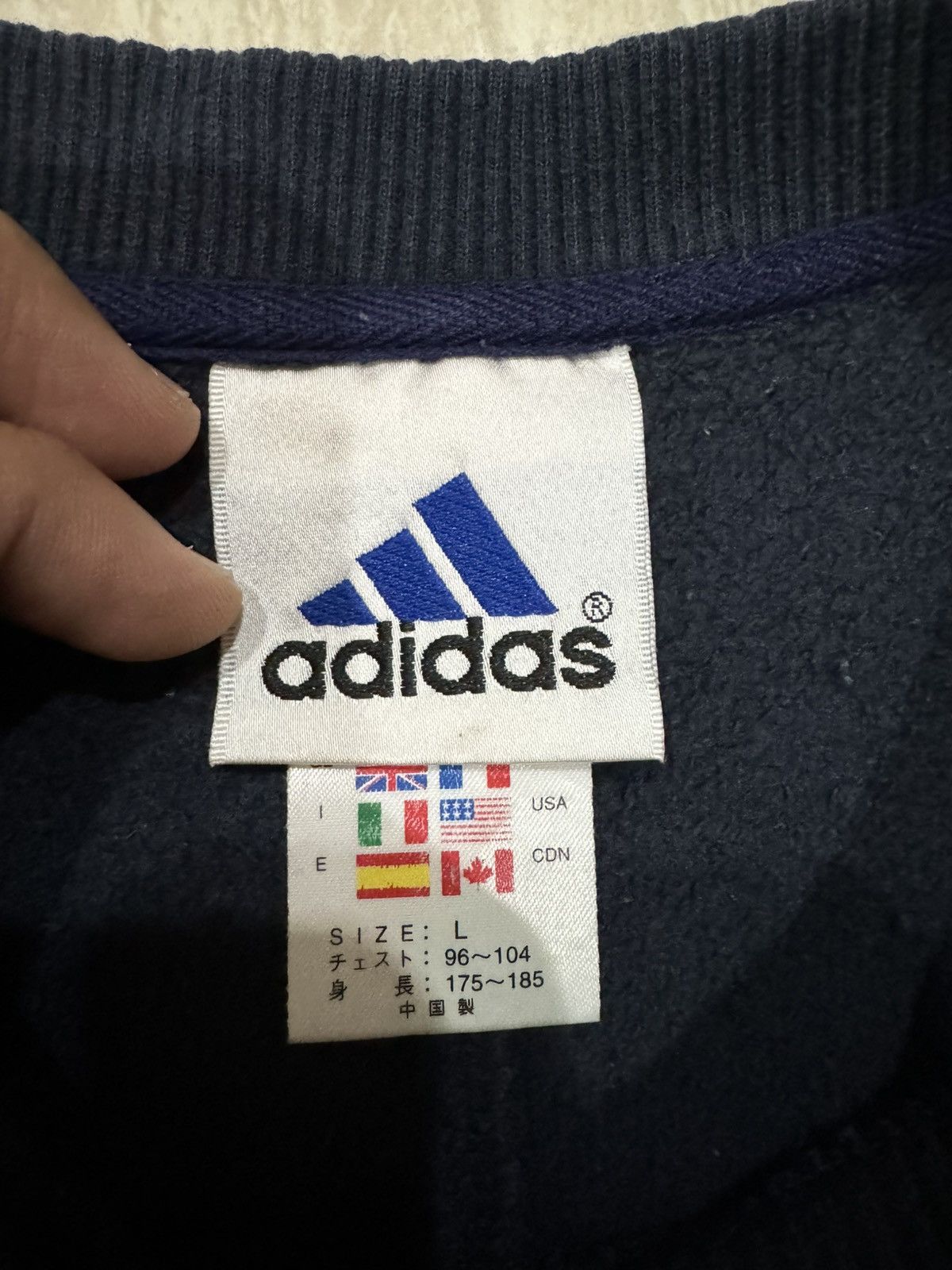 Adidas Adidas sweatshirt navyblue L size Size US L / EU 52-54 / 3 - 9 Thumbnail