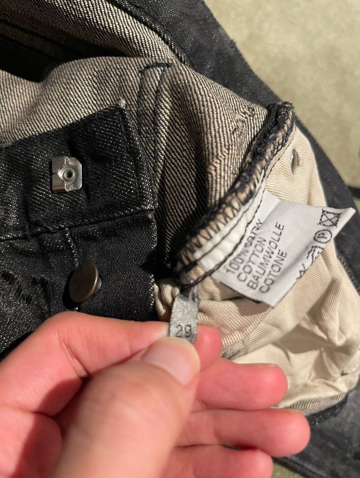 Dior Dior aw03 hedi slimane denim jeans Size US 29 - 5 Thumbnail