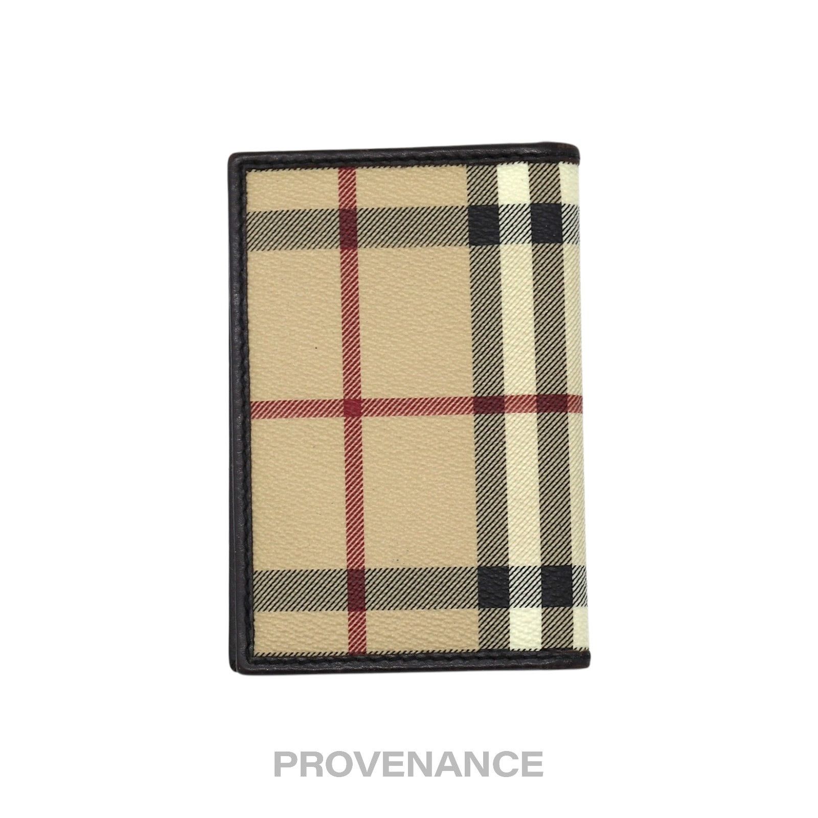 Burberry 🔴 Burberry Pocket Organizer Wallet - Haymarket Check Brown Size ONE SIZE - 2 Thumbnail
