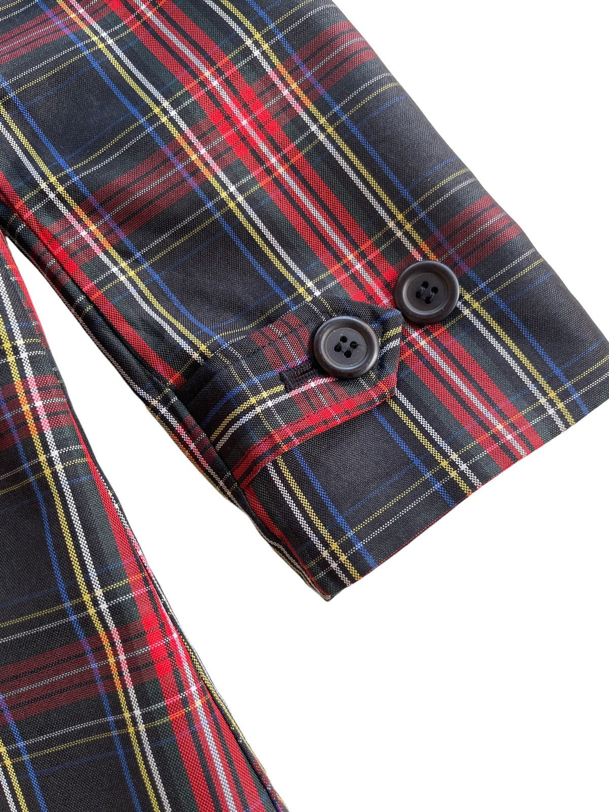 Japanese Brand Vintage Super Lovers Tartan Trench Coat Size M / US 6-8 / IT 42-44 - 5 Thumbnail