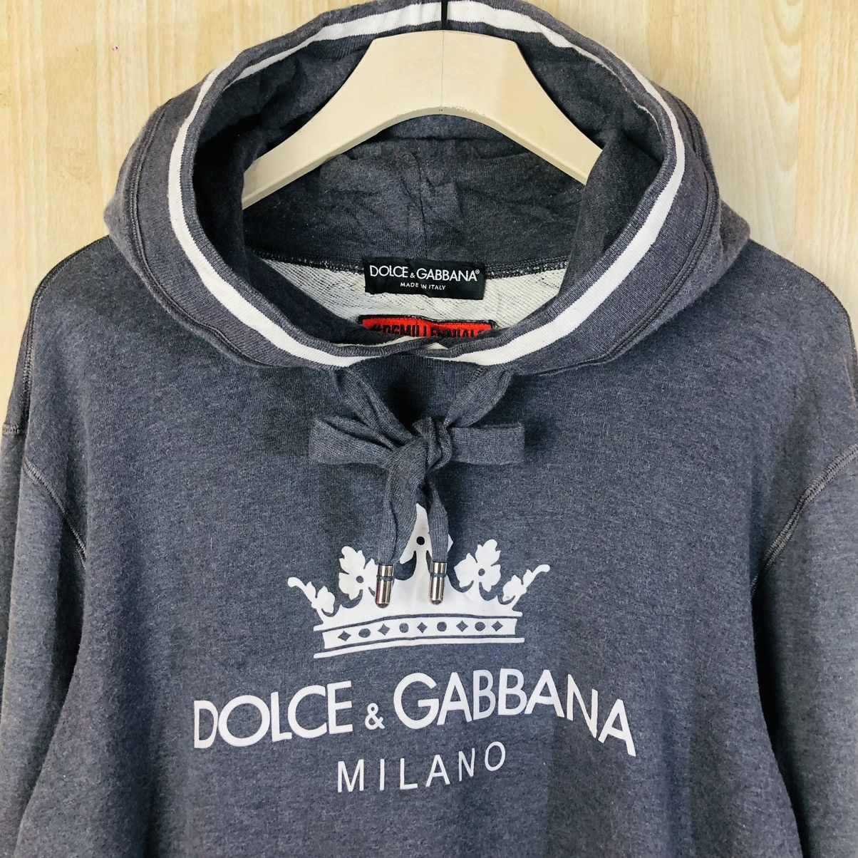 Dolce & Gabbana DOLCE AND GABBANA KNITWEAR CROWN LOGO HOODIE Size US M / EU 48-50 / 2 - 3 Thumbnail
