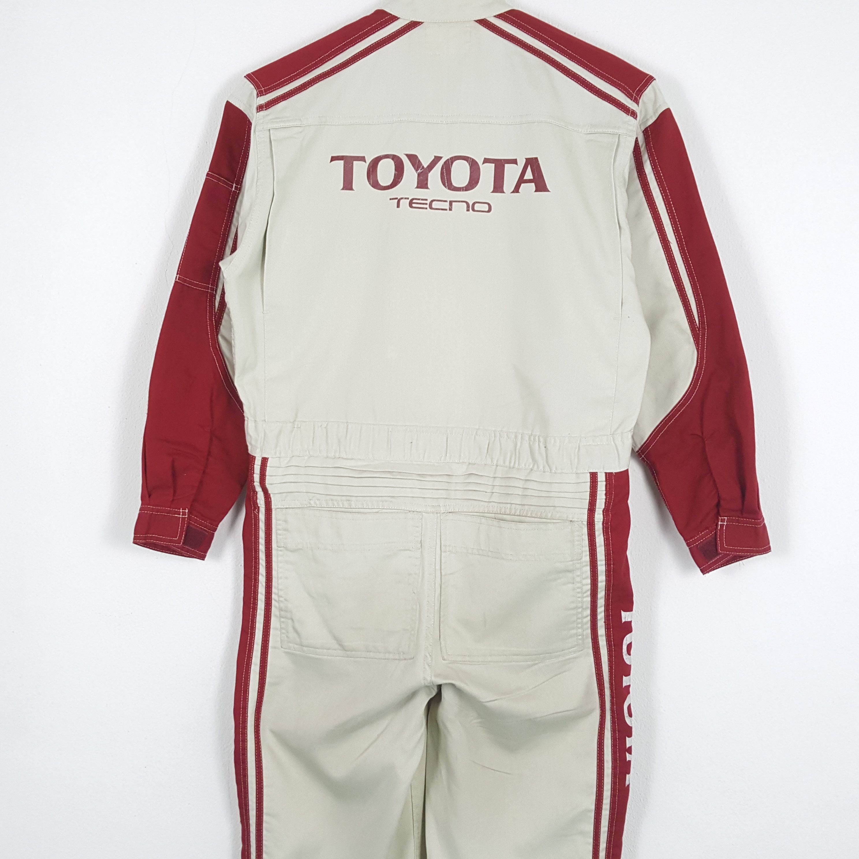 Vintage TOYOTA TECNO Racing Style Motorsports Coverall Jacket Size US M / EU 48-50 / 2 - 2 Thumbnail