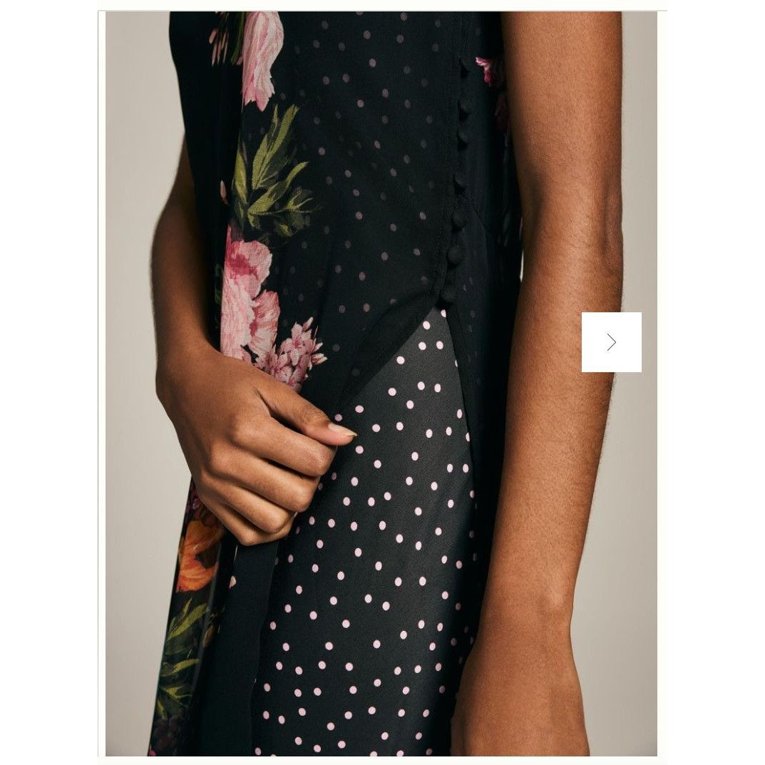 Anthropologie Anthropologie Layered Sleeveless Dress Black Floral Motif NW Size XS / US 0-2 / IT 36-38 - 15 Thumbnail