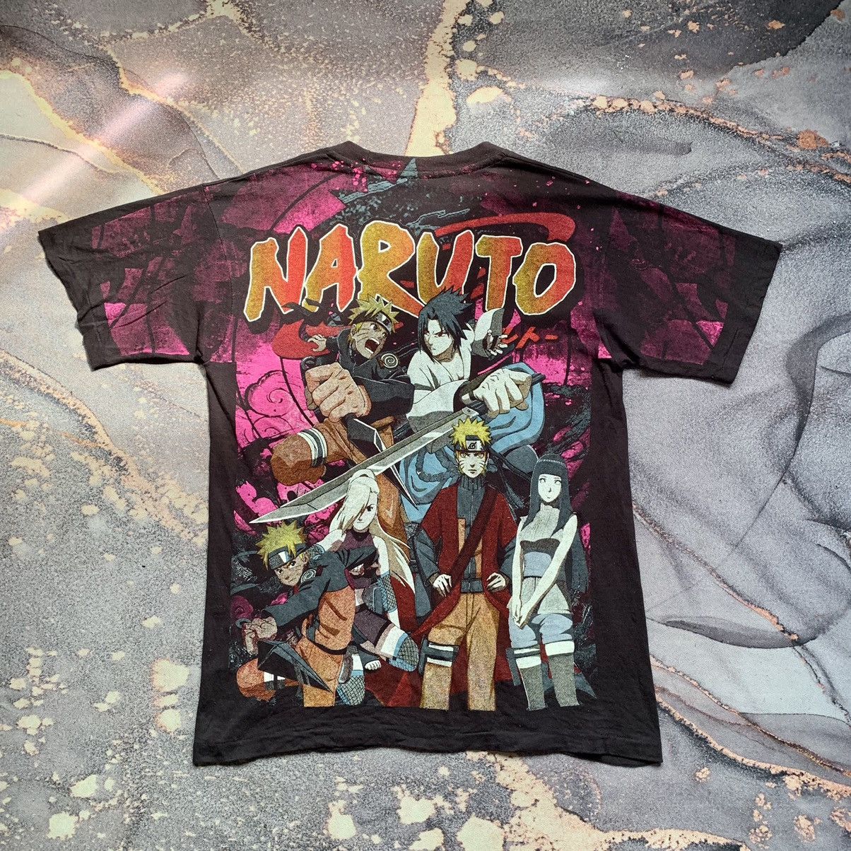 Anime × Japanese Brand × Vintage Vintage Naruto Shippuden Overprint Bootleg Tee Size US L / EU 52-54 / 3 - 2 Thumbnail