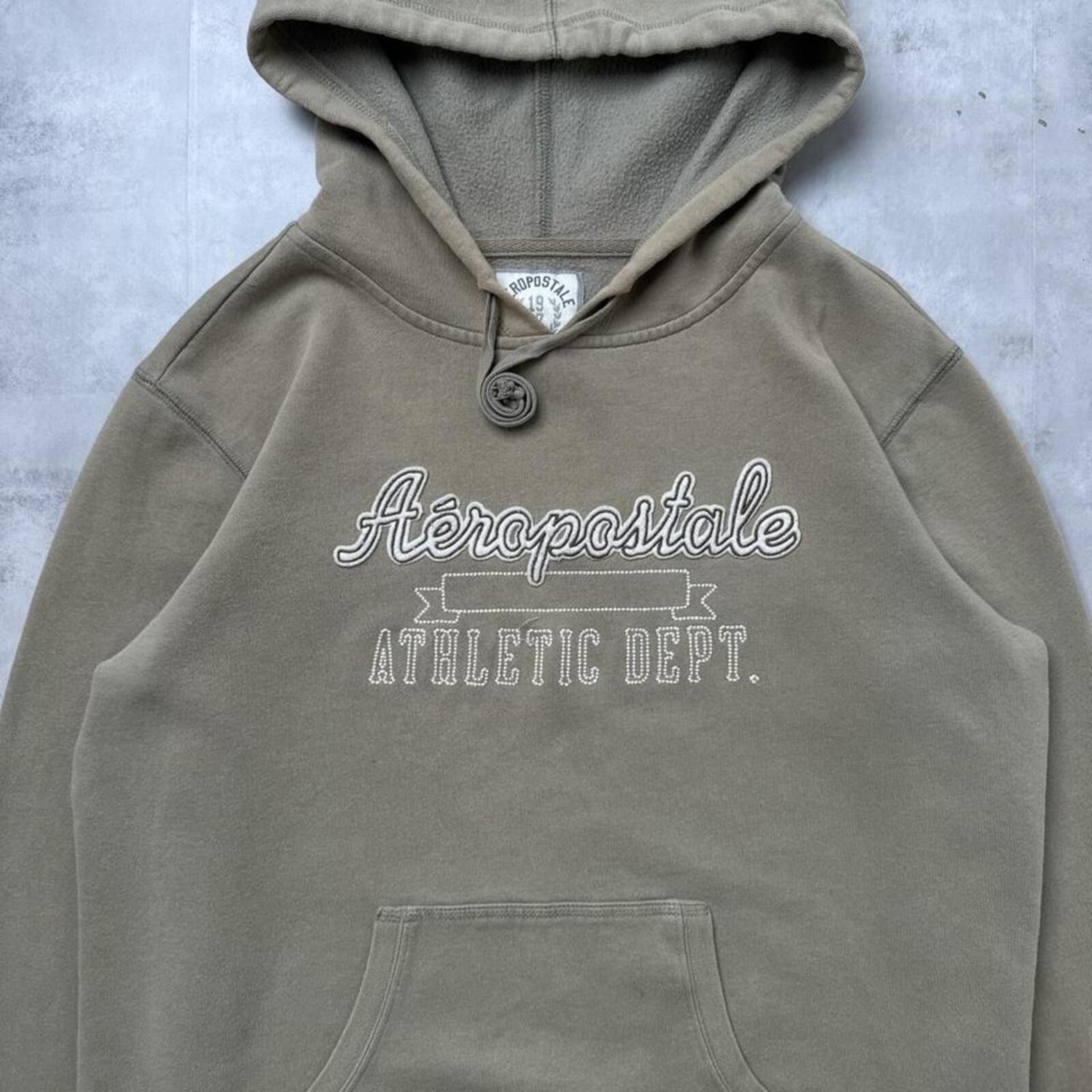 Aeropostale Y2K Aeropostale 00s Logo beige hoodie jacket Size S / US 4 / IT 40 - 3 Thumbnail
