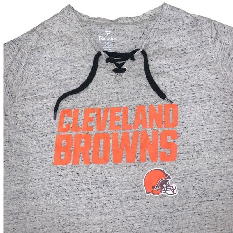 Other Cleveland Browns Football Top Short Sleeve Shirt Gray 3XL Size 3XL / US 20-22 - 2 Thumbnail