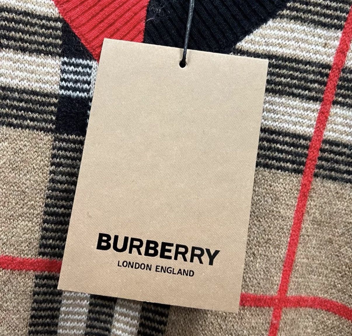 Burberry Burberry Color-block Check Jacquard Knitwear J41 Size US S / EU 44-46 / 1 - 5 Thumbnail