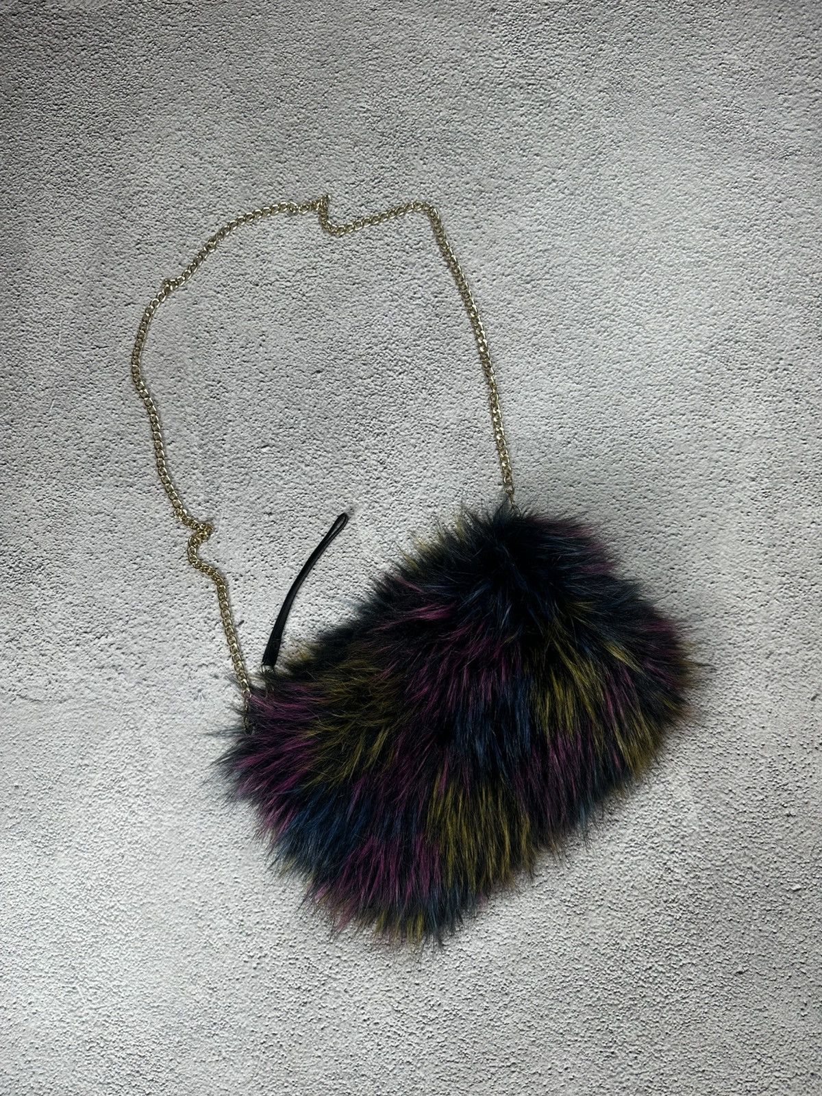 Japanese Brand Crazy Y2K Fur Fuzzy Japan Bag Opium Effected SK8 Style Size ONE SIZE - 1 Thumbnail