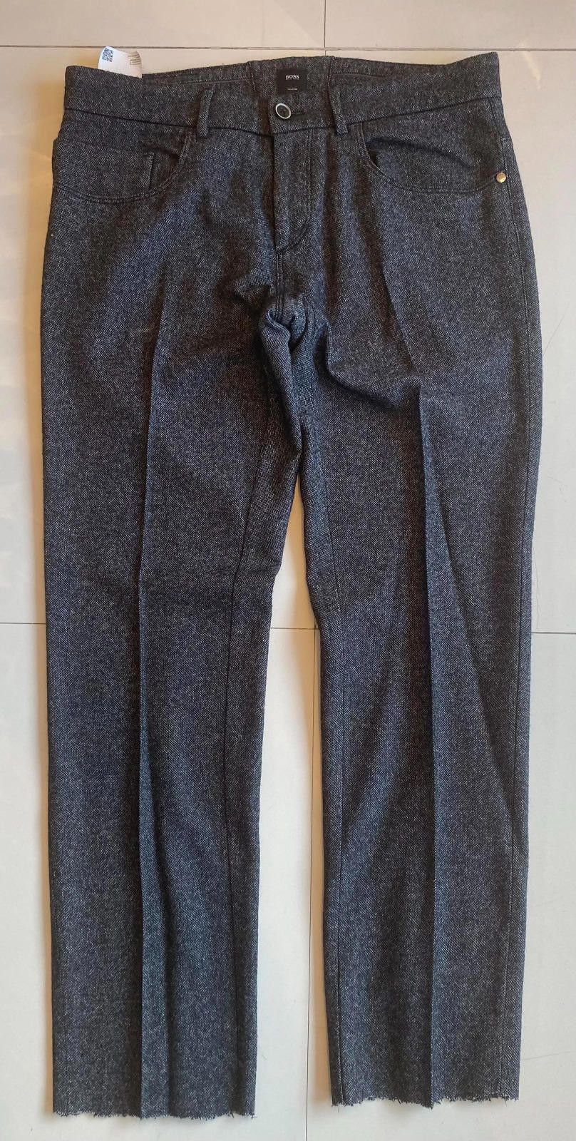 Hugo Boss Hugo Boss Cotton Wool Dark Gray Dress Pants Size US 33 - 1 Thumbnail