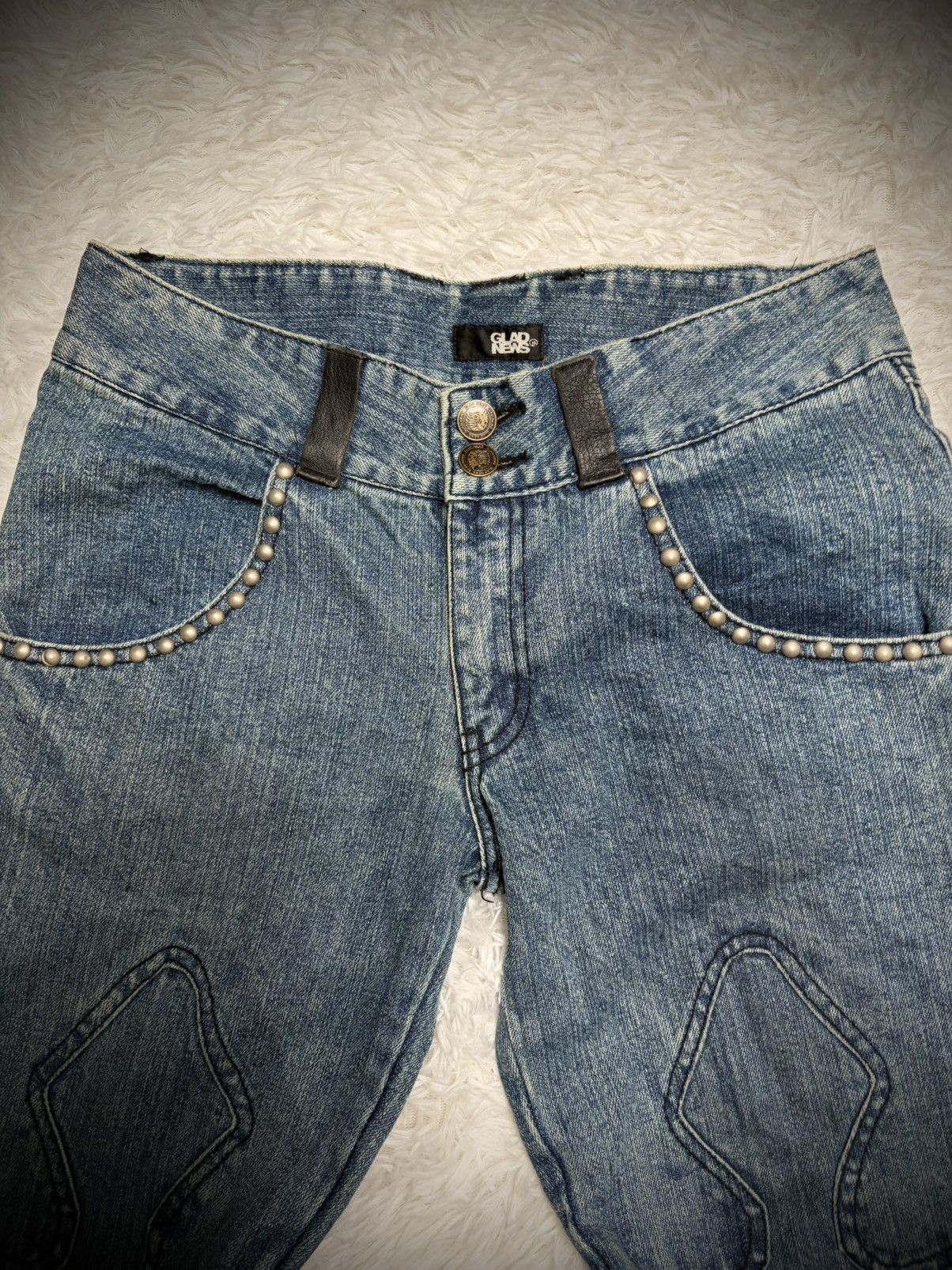Obelisk Glad News fleur flared jeans Size US 32 / EU 48 - 3 Thumbnail