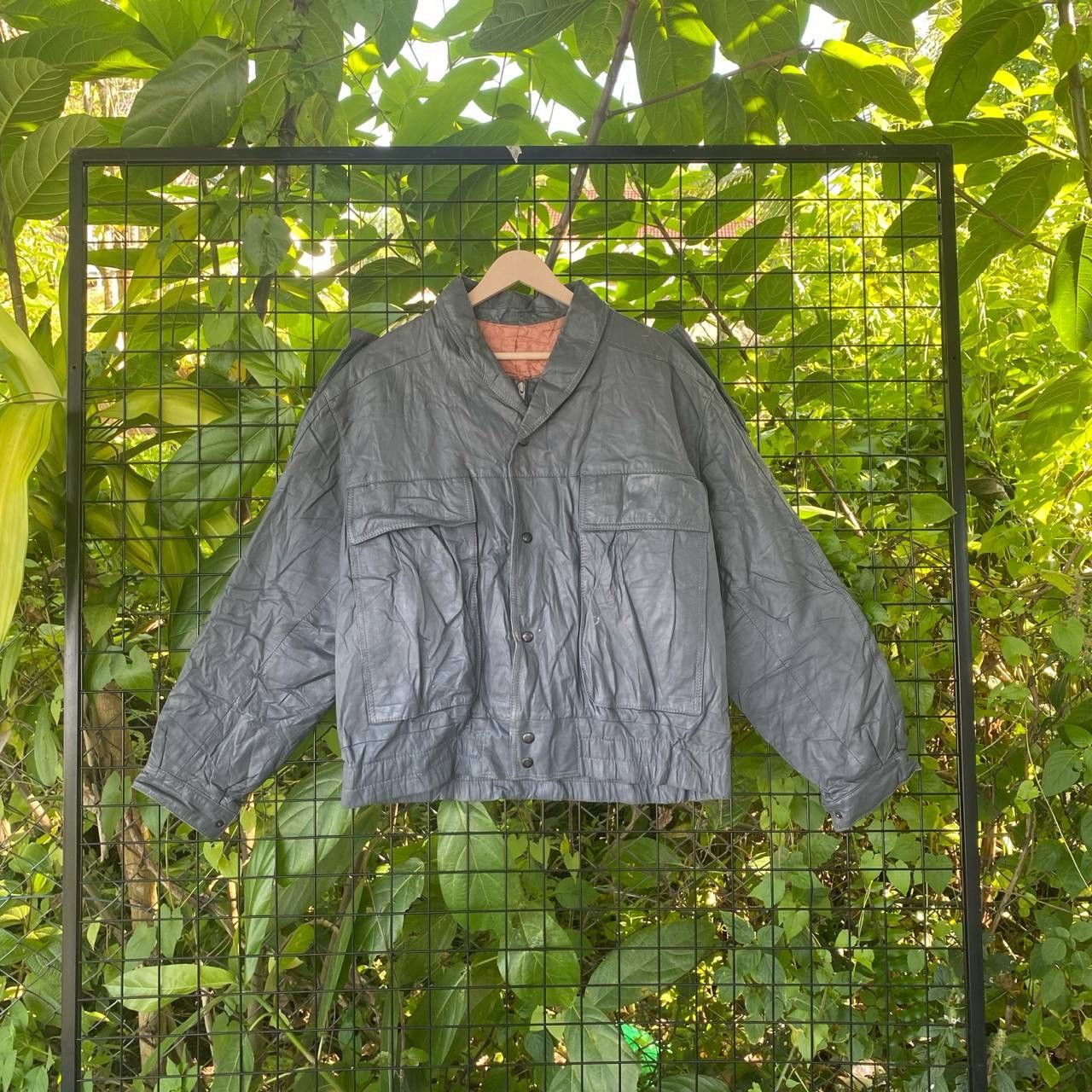 Genuine Leather × Vintage Vintage Nappa Vacca Bondage Caw Leather Jacket Size US XL / EU 56 / 4 - 1 Thumbnail