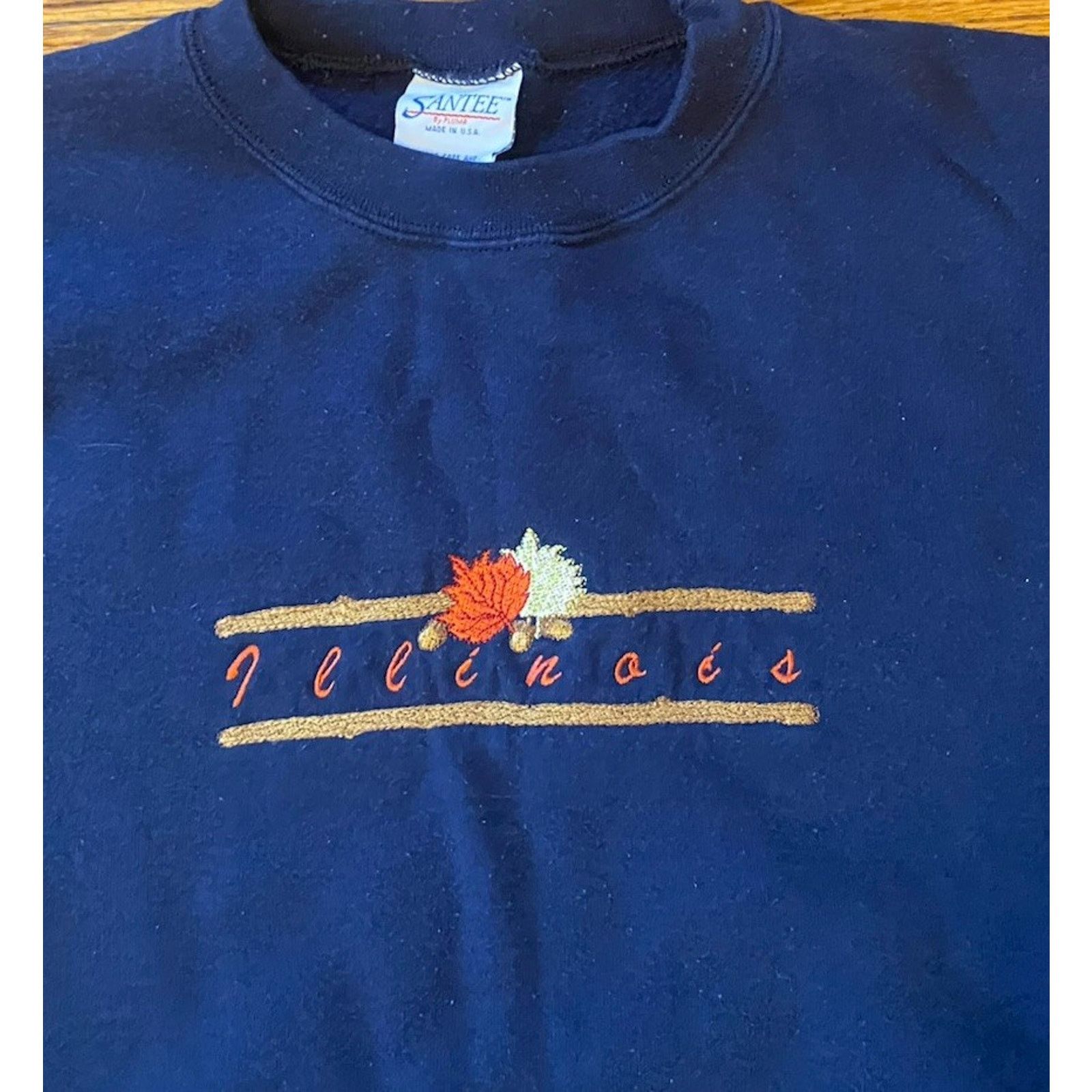 Vintage VTG USA Illinois Fall Sweatshirt Adult XXL Men’s Womens Size US XXL / EU 58 / 5 - 2 Thumbnail