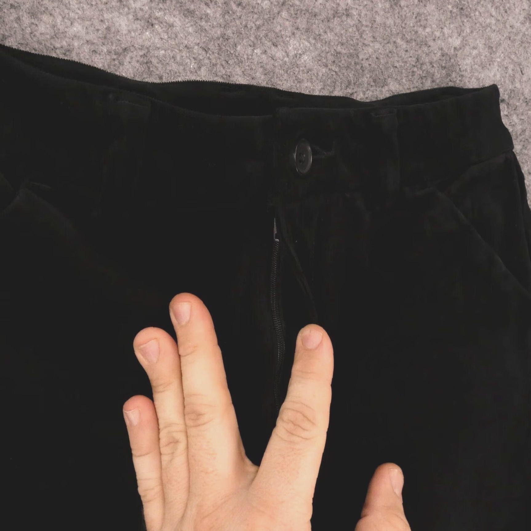 Velour Duluth Pants Womens 2 Stretch Skinny Chino Flat Front Velour Black Size 26" / US 2 / IT 38 - 6 Thumbnail